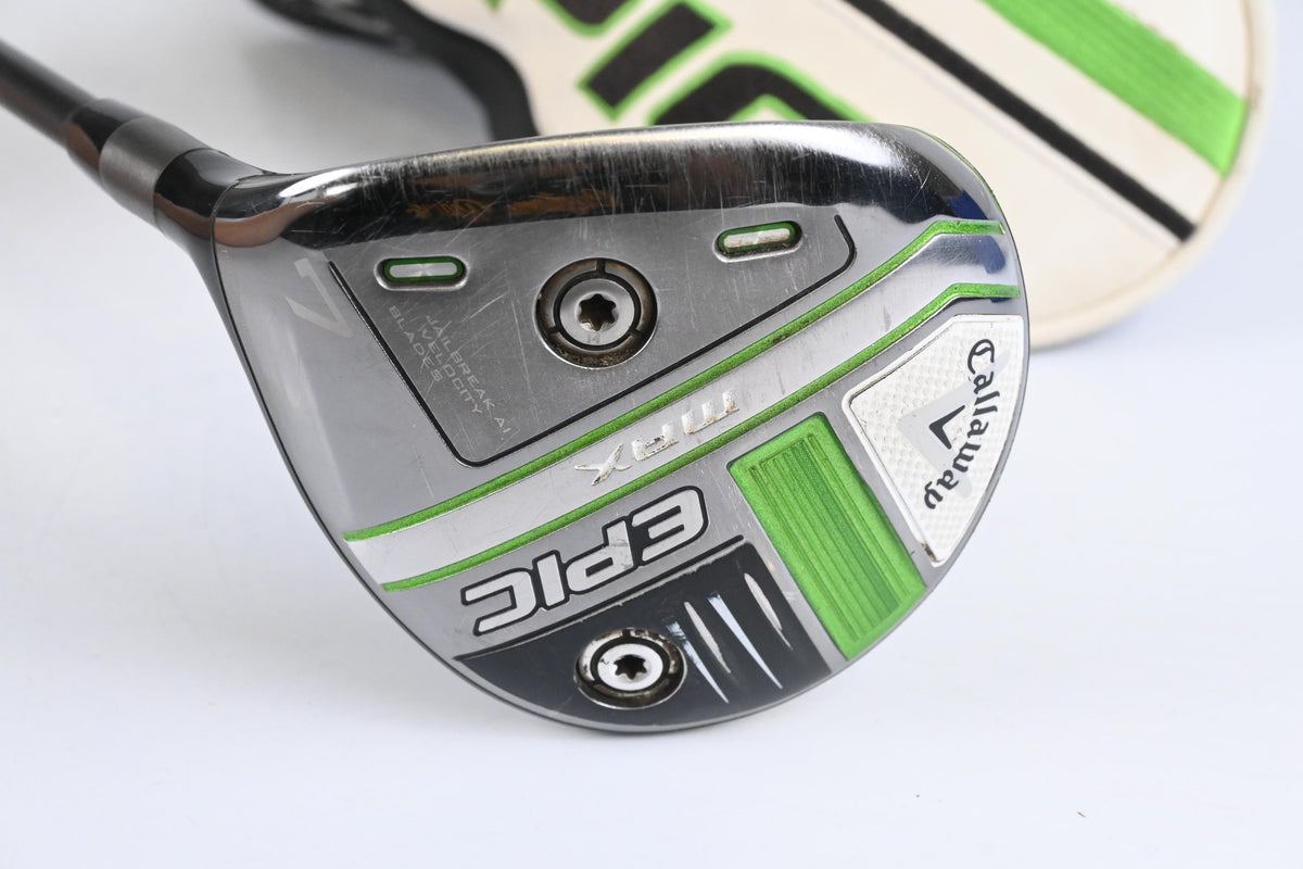 Left Hand Callaway Epic Max #7 Wood / 21 Degree / Senior Flex Cypher 50 Shaft