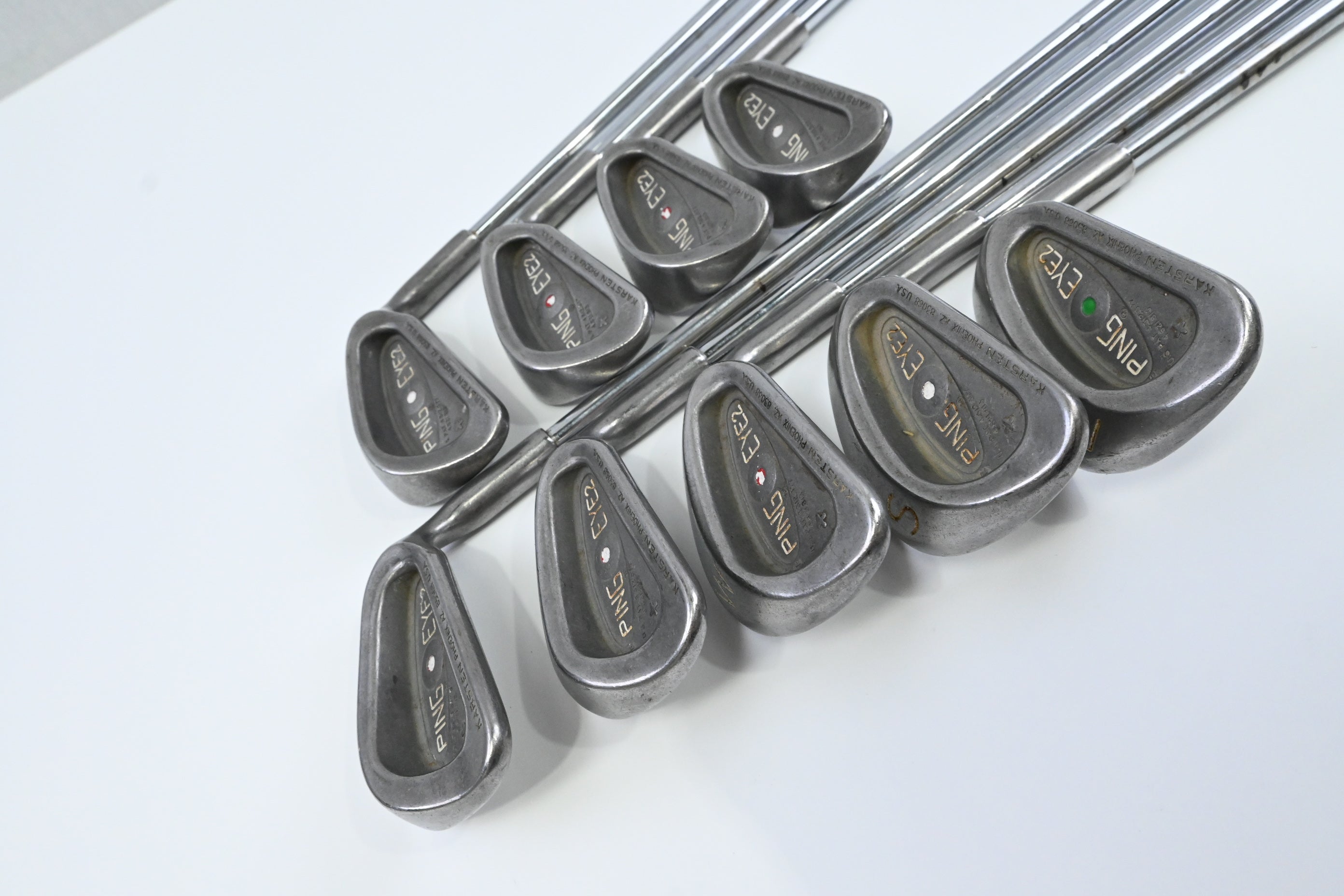 Ping Eye 2+ Irons / 4-PW+SW+LW / Red Dot / Stiff Flex Ping JZ Shafts
