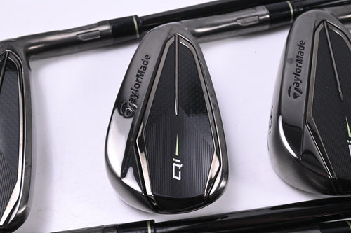 Taylormade Qi Gunmetal Edition Irons / 4-PW+AW / Regular Flex KBS Max MT 85