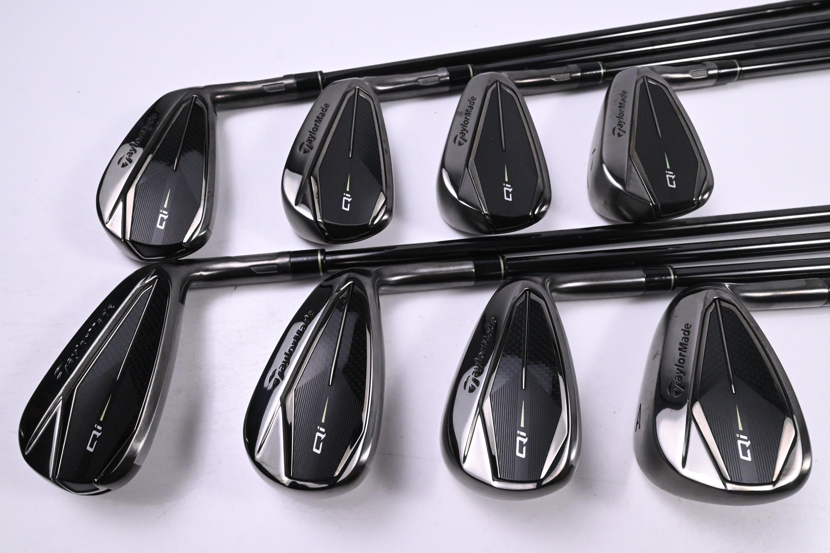 Taylormade Qi Gunmetal Edition Irons / 4-PW+AW / Regular Flex KBS Max MT 85