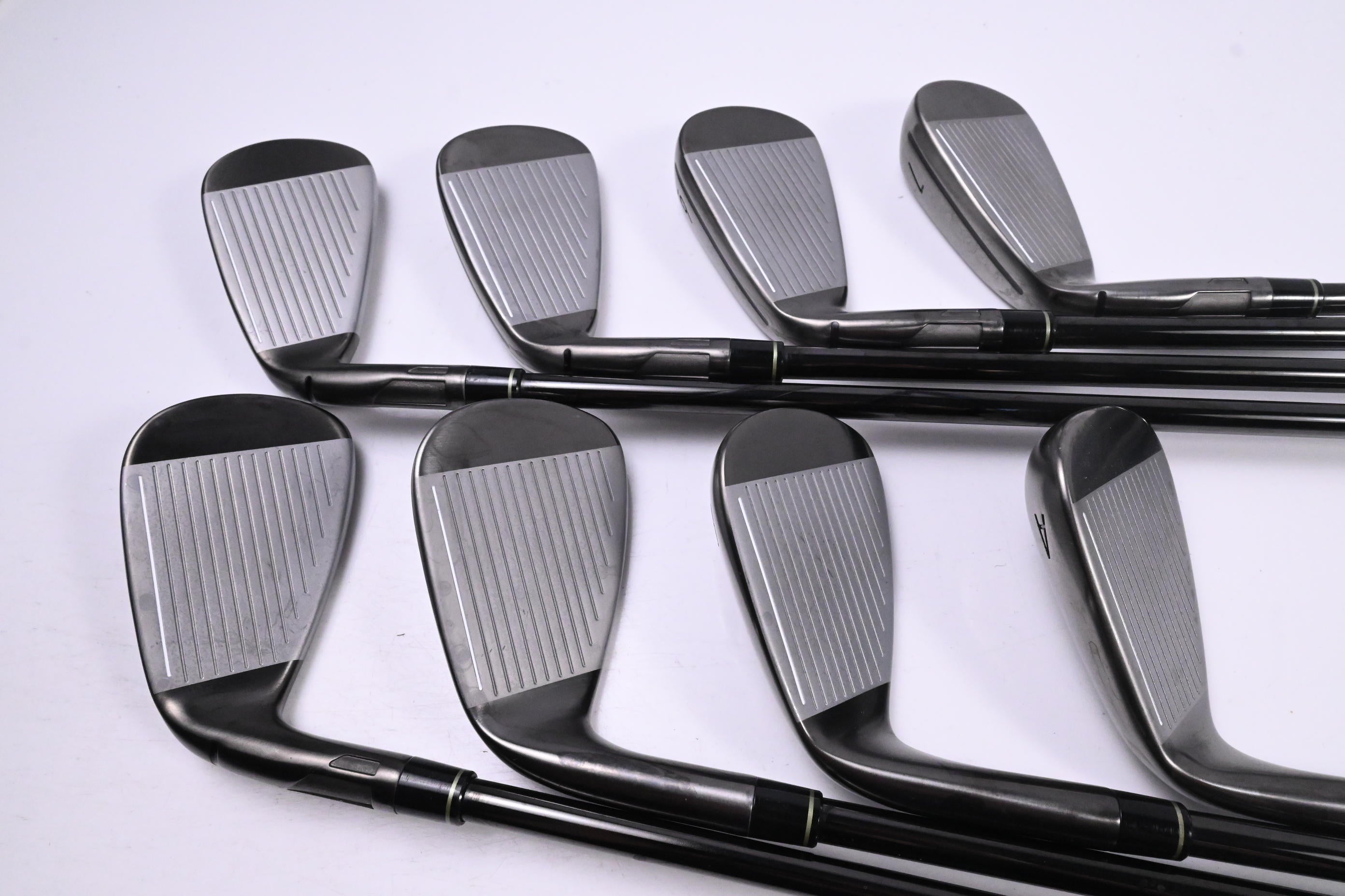 Taylormade Qi Gunmetal Edition Irons / 4-PW+AW / Regular Flex KBS Max MT 85