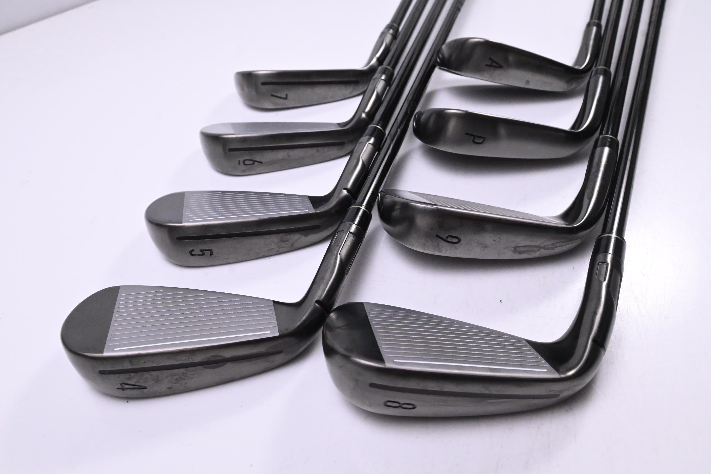 Taylormade Qi Gunmetal Edition Irons / 4-PW+AW / Regular Flex KBS Max MT 85