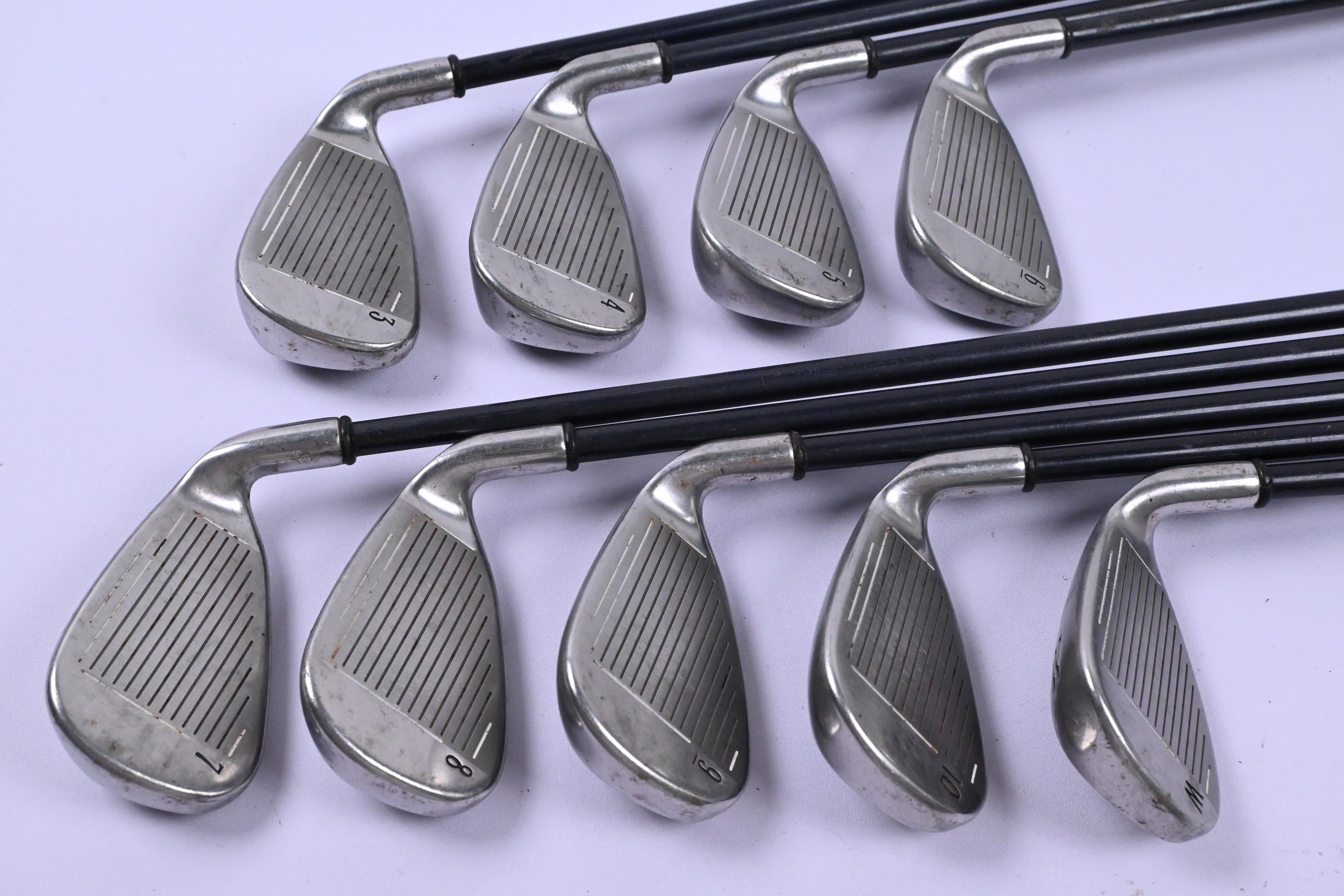 Left Hand Callaway Big Bertha 2002 Irons / 3-PW+GW / Firm Flex RCH 75 Shaft