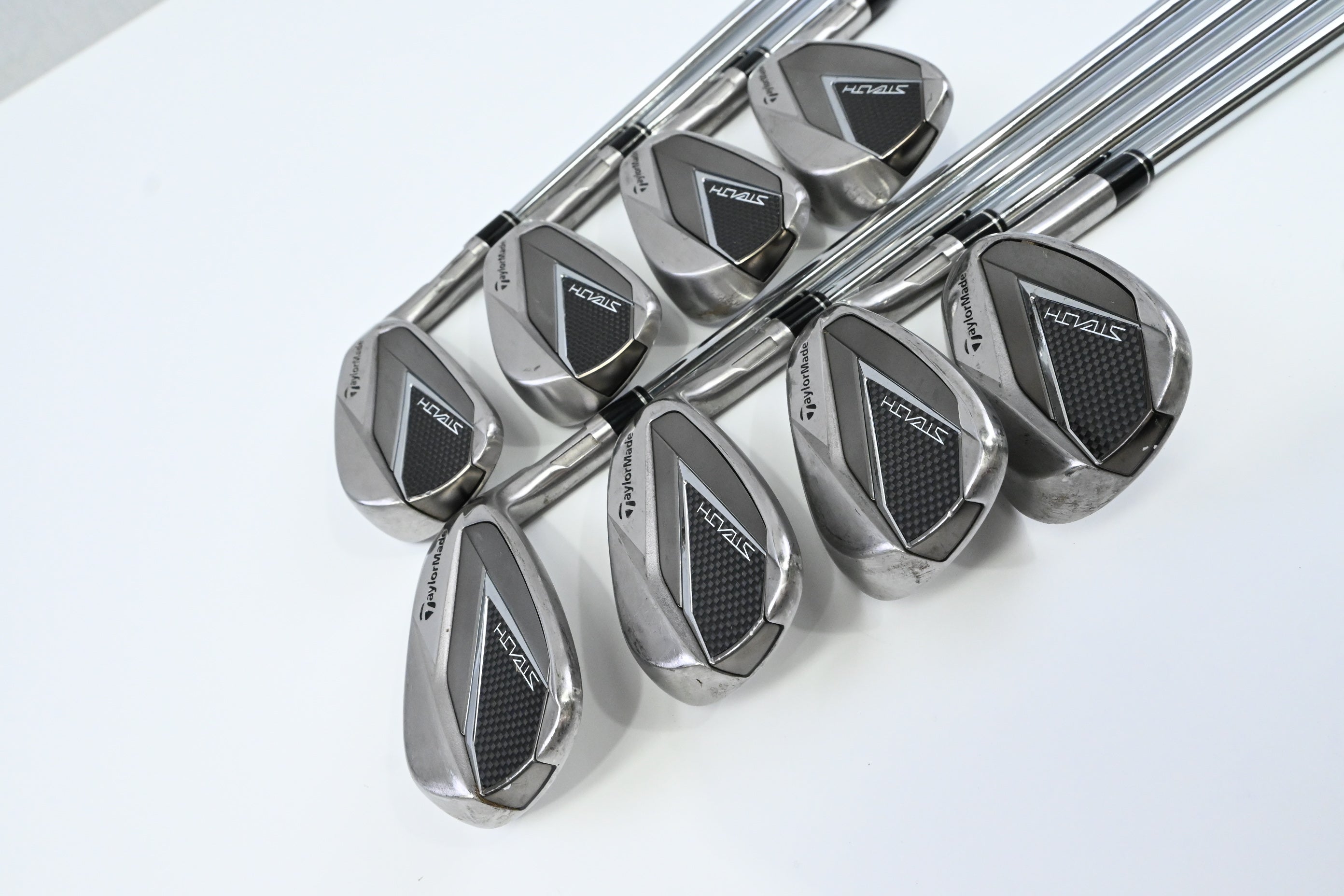 Taylormade Stealth Irons / 5-PW+AW+SW / Regular Flex KBS MAX MT 85 Shafts