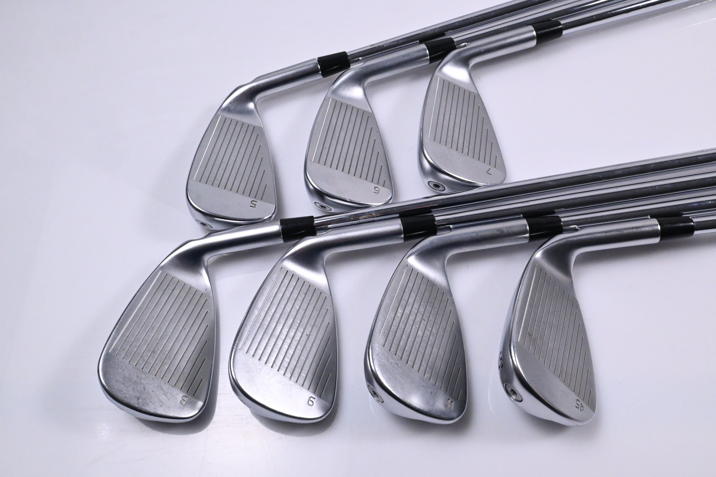 Left Hand Ping G430 Irons / 5-PW+45° / Green Dot / Regular Flex Dynamic Gold 105