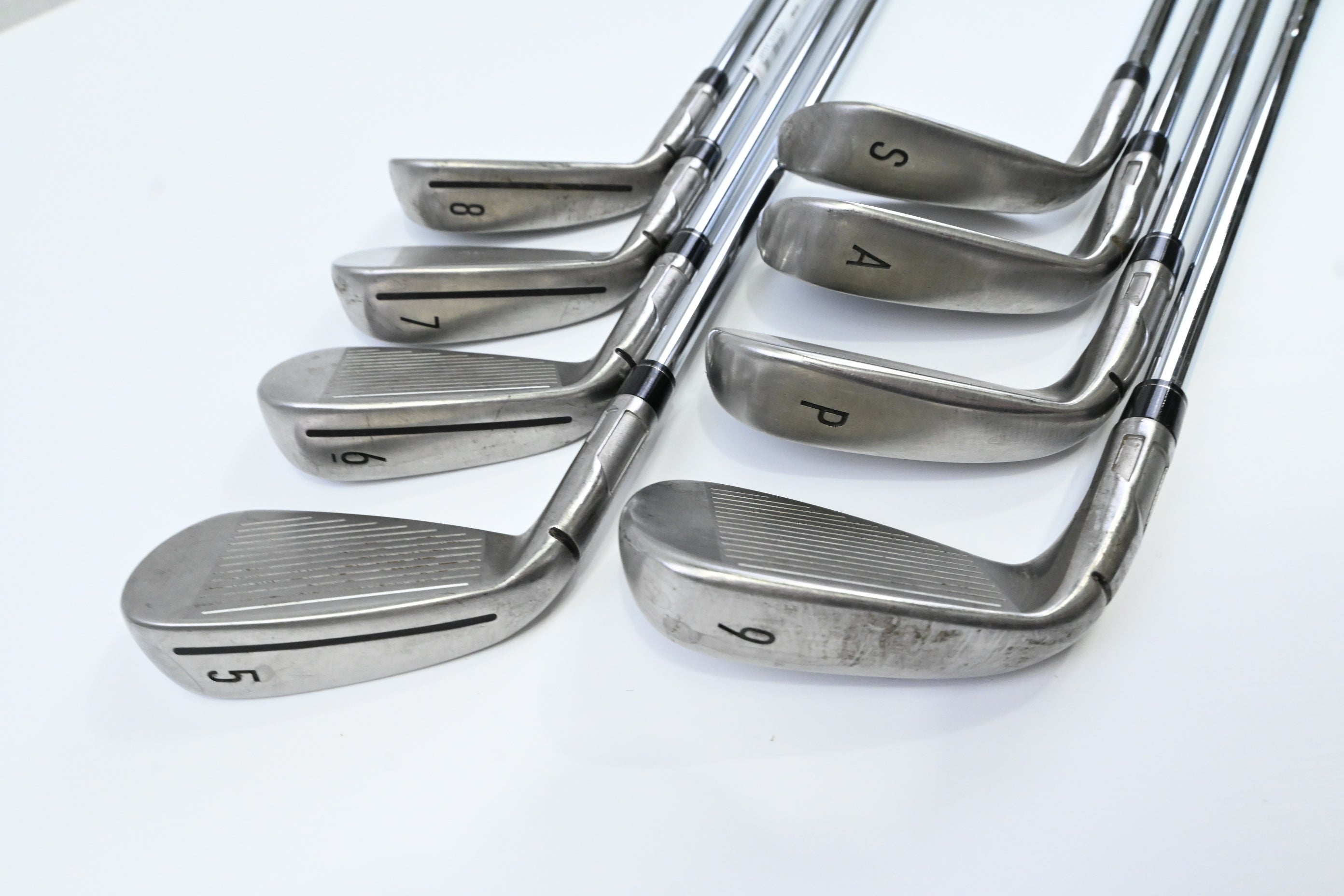 Taylormade Stealth Irons / 5-PW+AW+SW / Regular Flex KBS MAX MT 85 Shafts