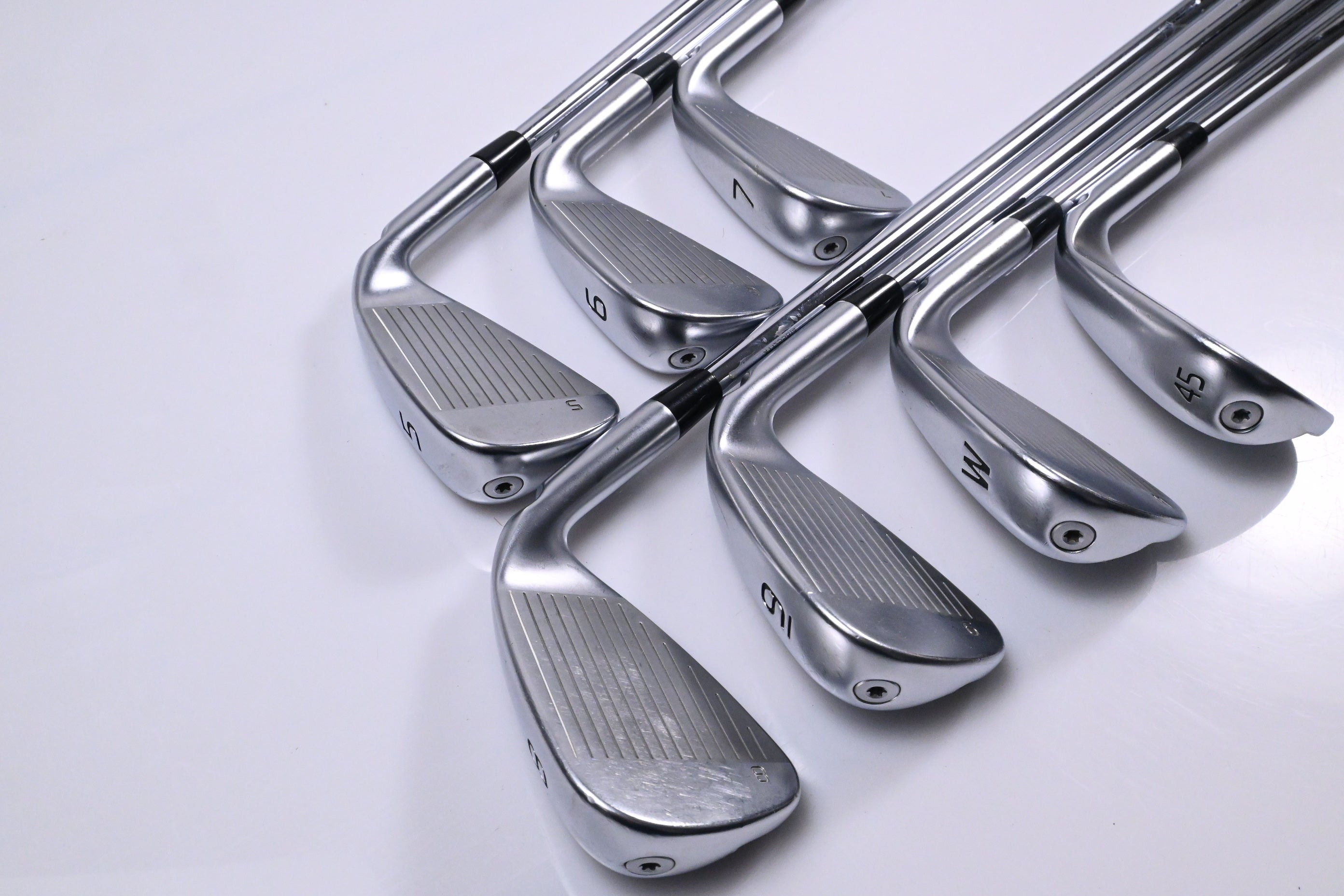 Left Hand Ping G430 Irons / 5-PW+45° / Green Dot / Regular Flex Dynamic Gold 105