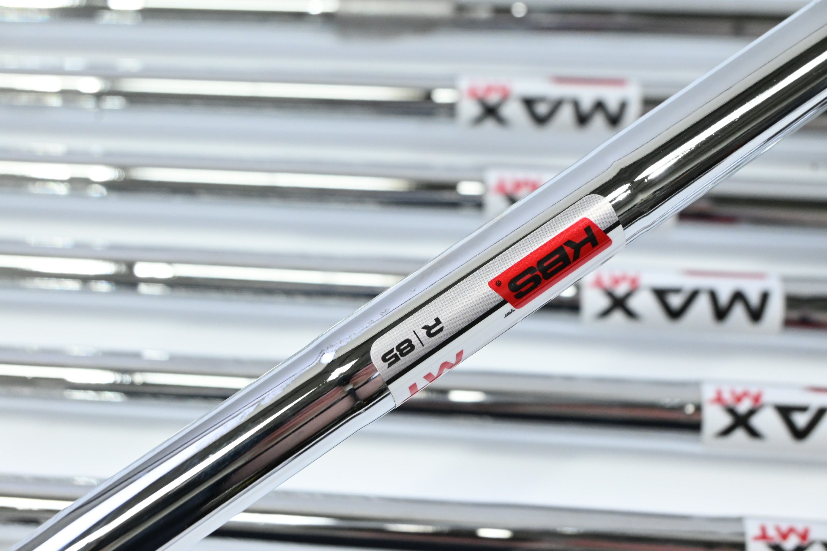 Taylormade Stealth Irons / 5-PW+AW+SW / Regular Flex KBS MAX MT 85 Shafts