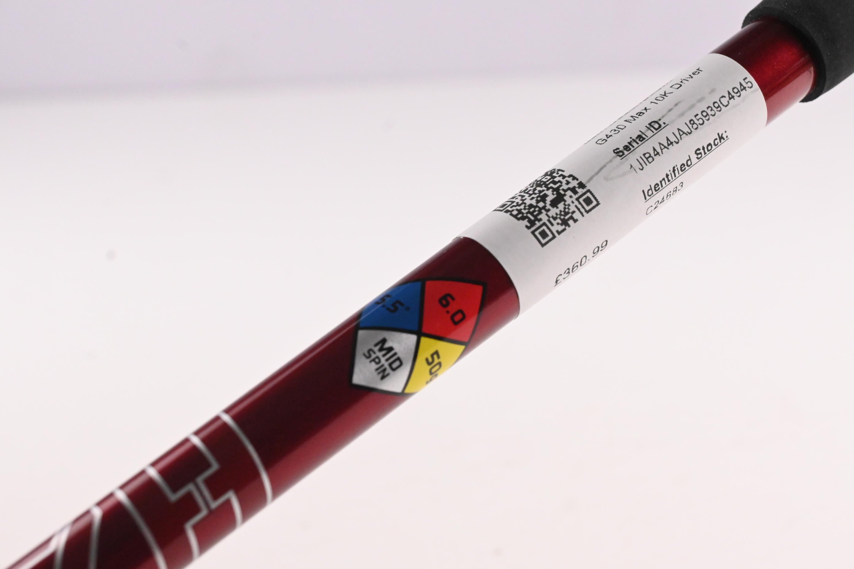 Ping G430 Max 10K Driver / 9 Degree / Stiff Flex HZRDUS Smoke RDX Red 50 Shaft