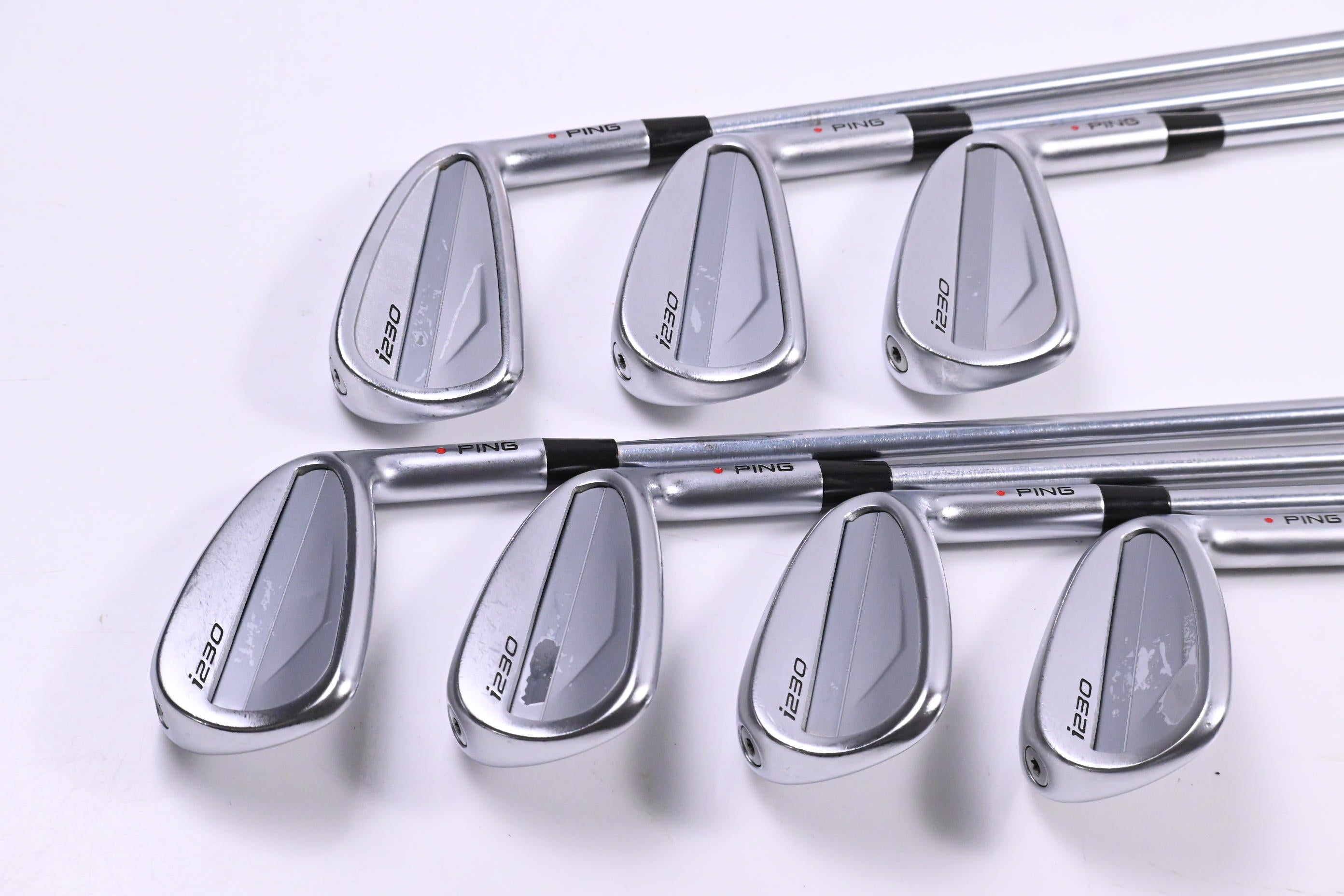 Ping i230 Irons / 5-PW+UW / Red Dot / Regular Flex Project X IO 105 Shafts