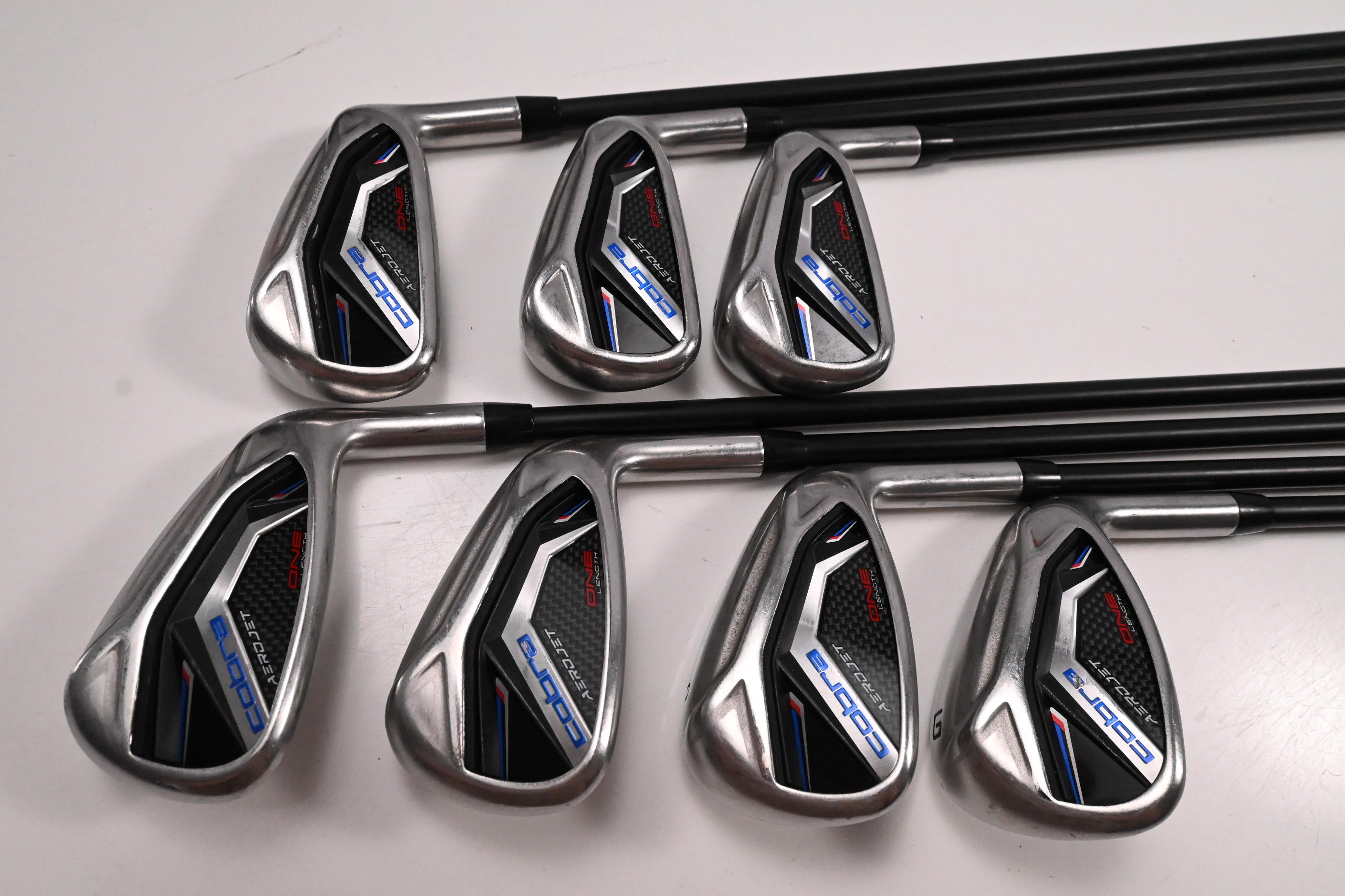 Cobra Aerojet One Length Irons / 5-PW+GW / Regular Flex KBS PGI 75 Shaft