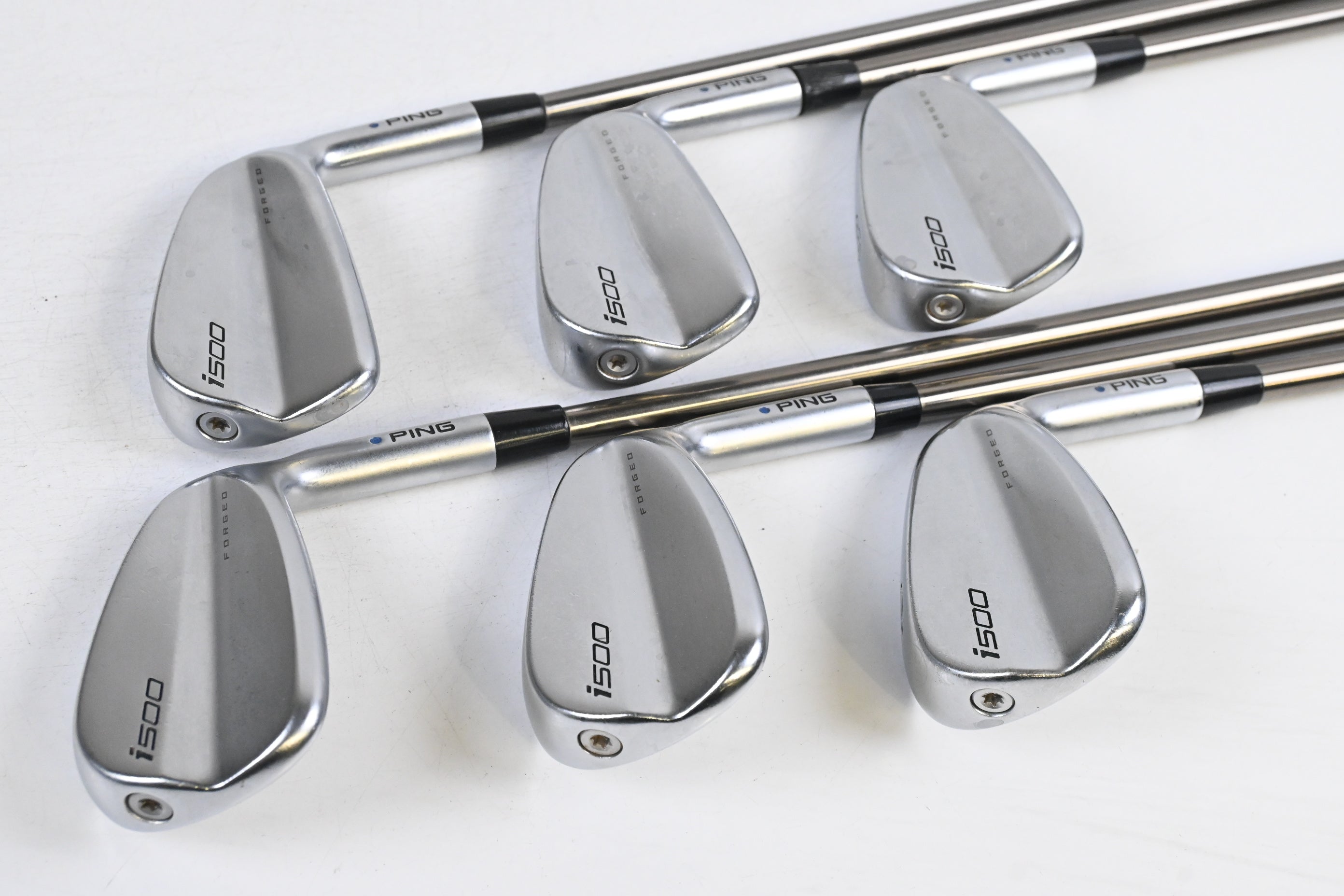 Ping i500 Irons / 6-PW+GW / Blue Dot / Regular Flex UST Mamiya Recoil 780 Shafts