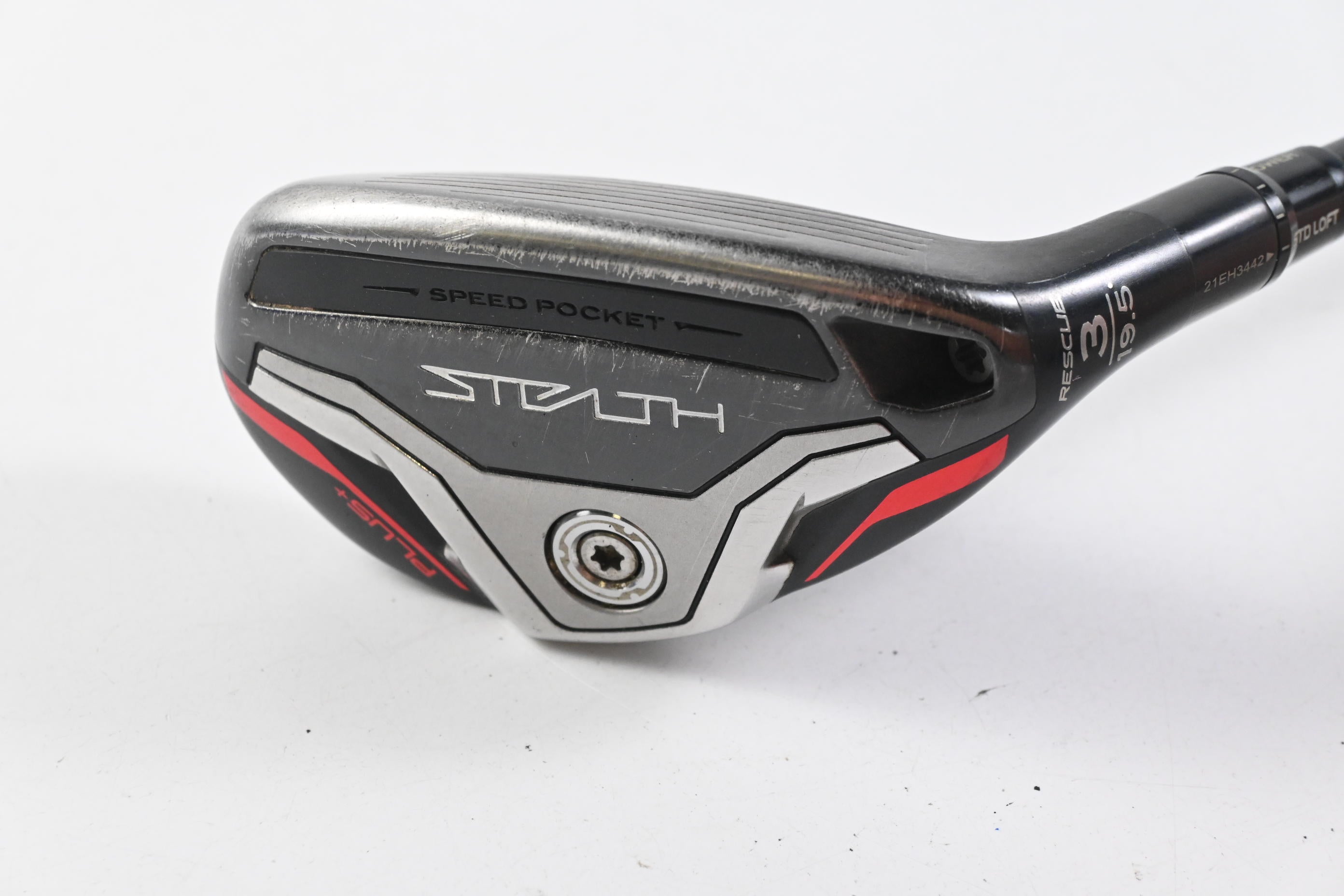 Taylormade Stealth Plus #3 Hybrid / 19.5 Degree / Stiff Flex HZRDUS Smoke Red