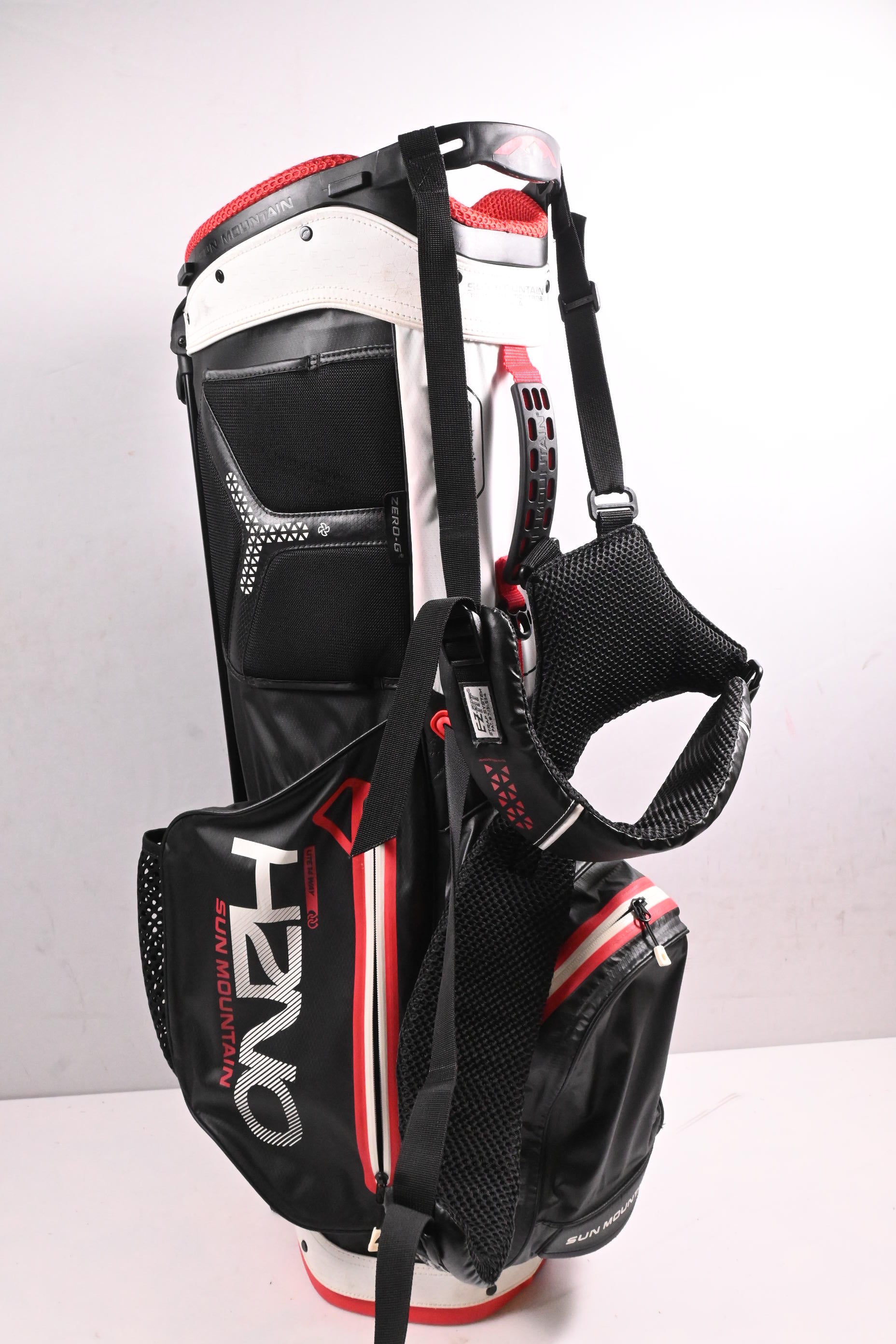 Sun Mountain H2NO Lite Stand Bag / 14-Way Divider / Black, White, Red