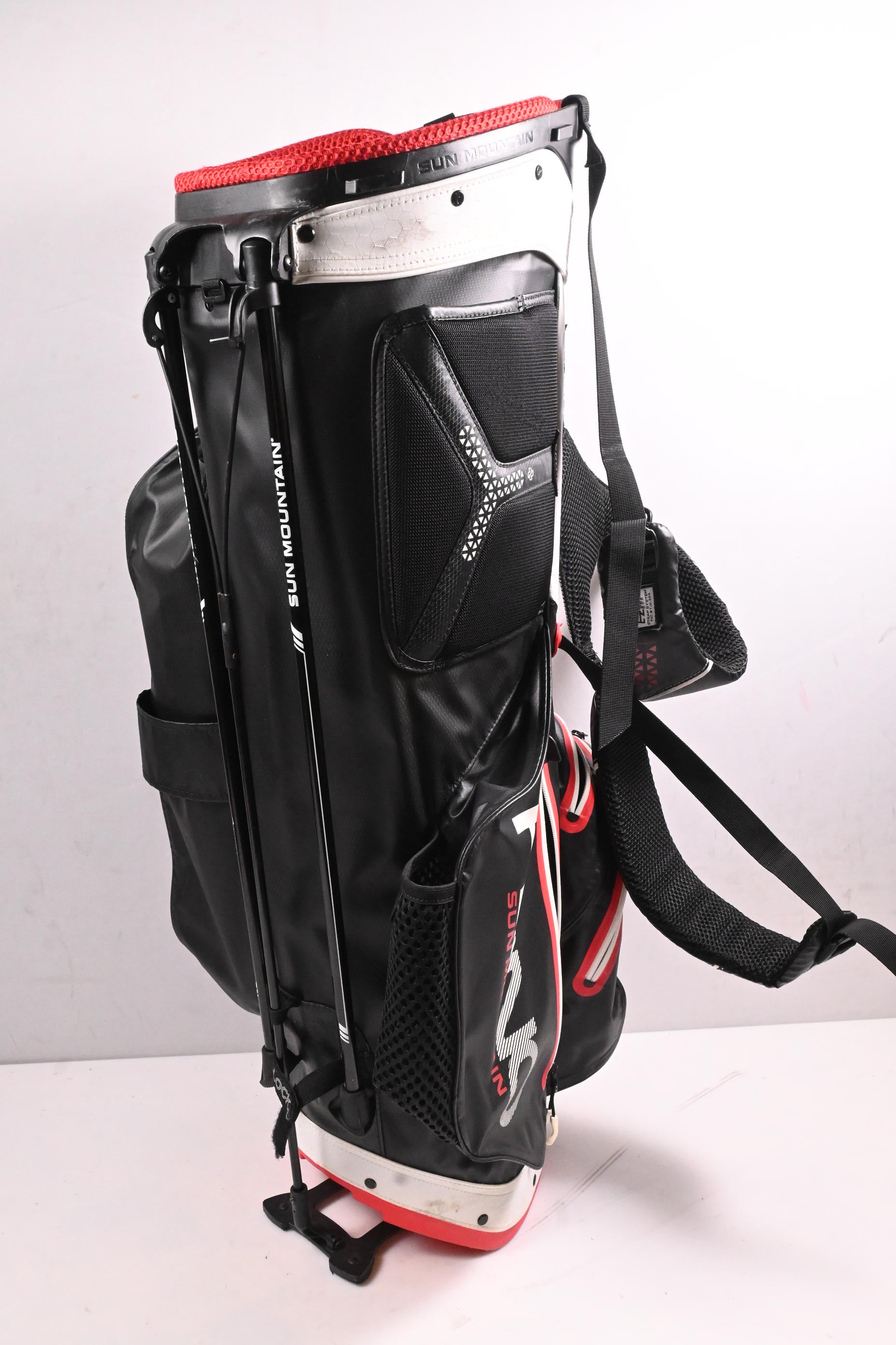 Sun Mountain H2NO Lite Stand Bag / 14-Way Divider / Black, White, Red
