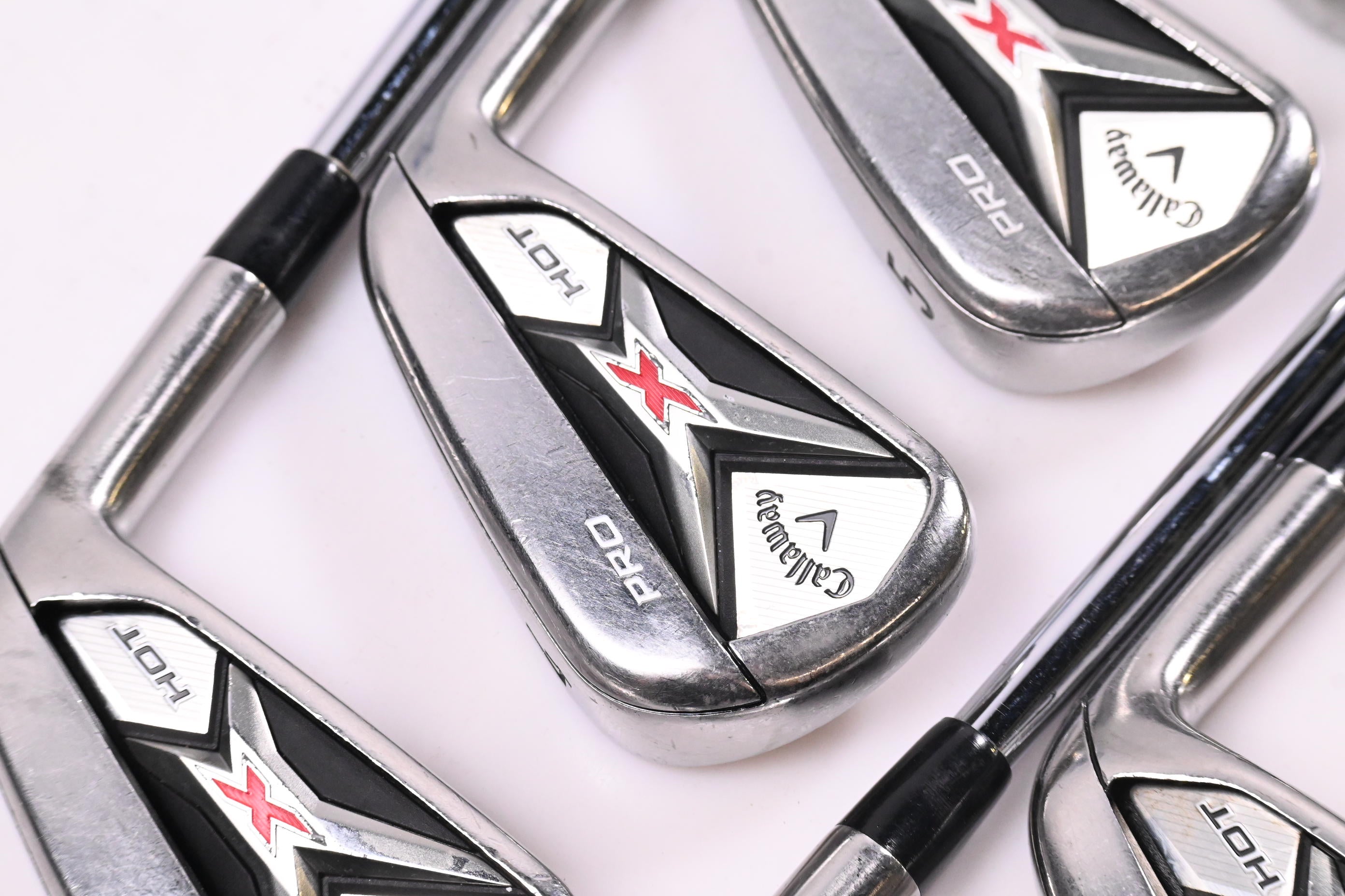 Callaway X Hot Pro Irons / 3-PW / Stiff Flex Project X Flighted 95 Shafts