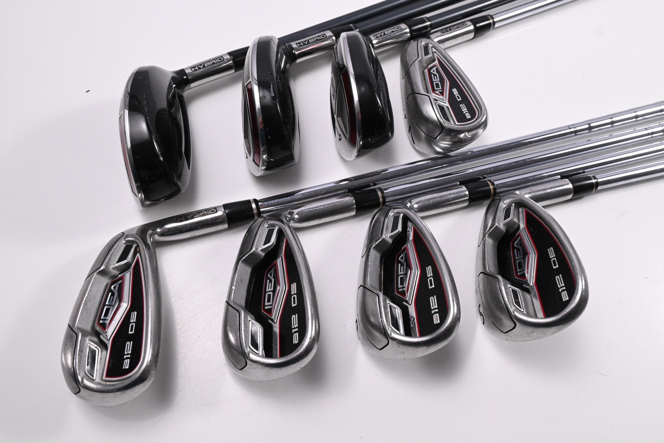 Adams Idea A12 OS Hybrid Combo Irons / 4-6H+7-PW+SW / Regular Flex ProLaunch