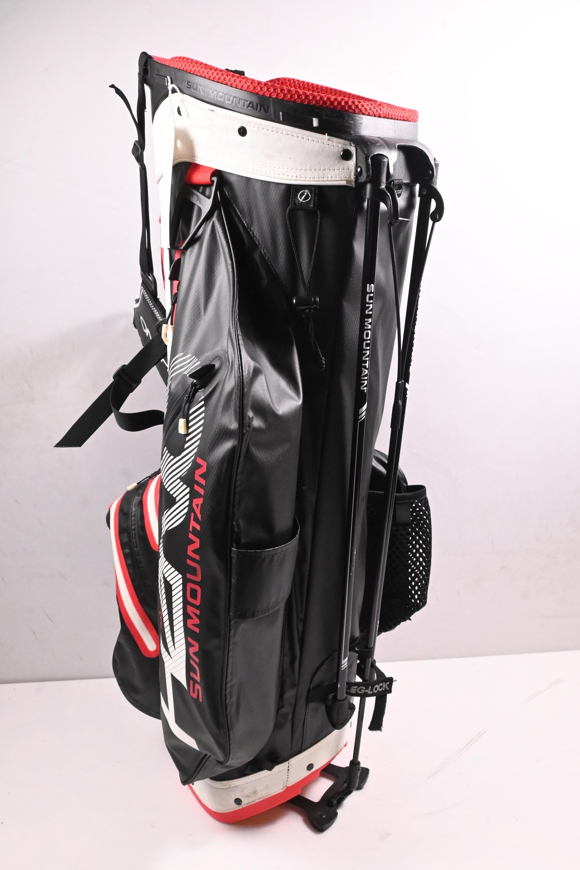 Sun Mountain H2NO Lite Stand Bag / 14-Way Divider / Black, White, Red