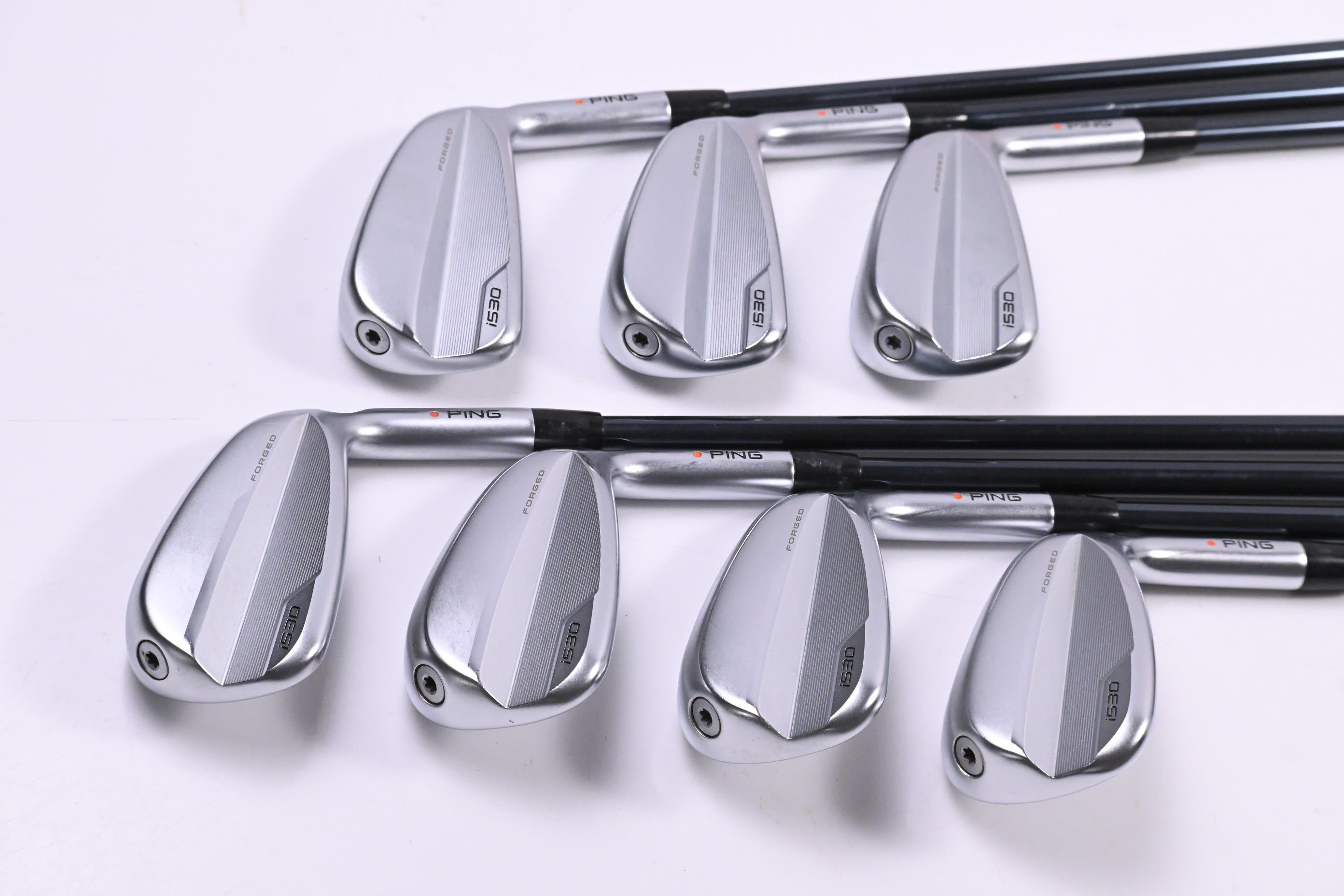 Ping i530 Irons / 5-PW+UW / Orange Dot / Regular Flex UST Mamiya Recoil DART 75