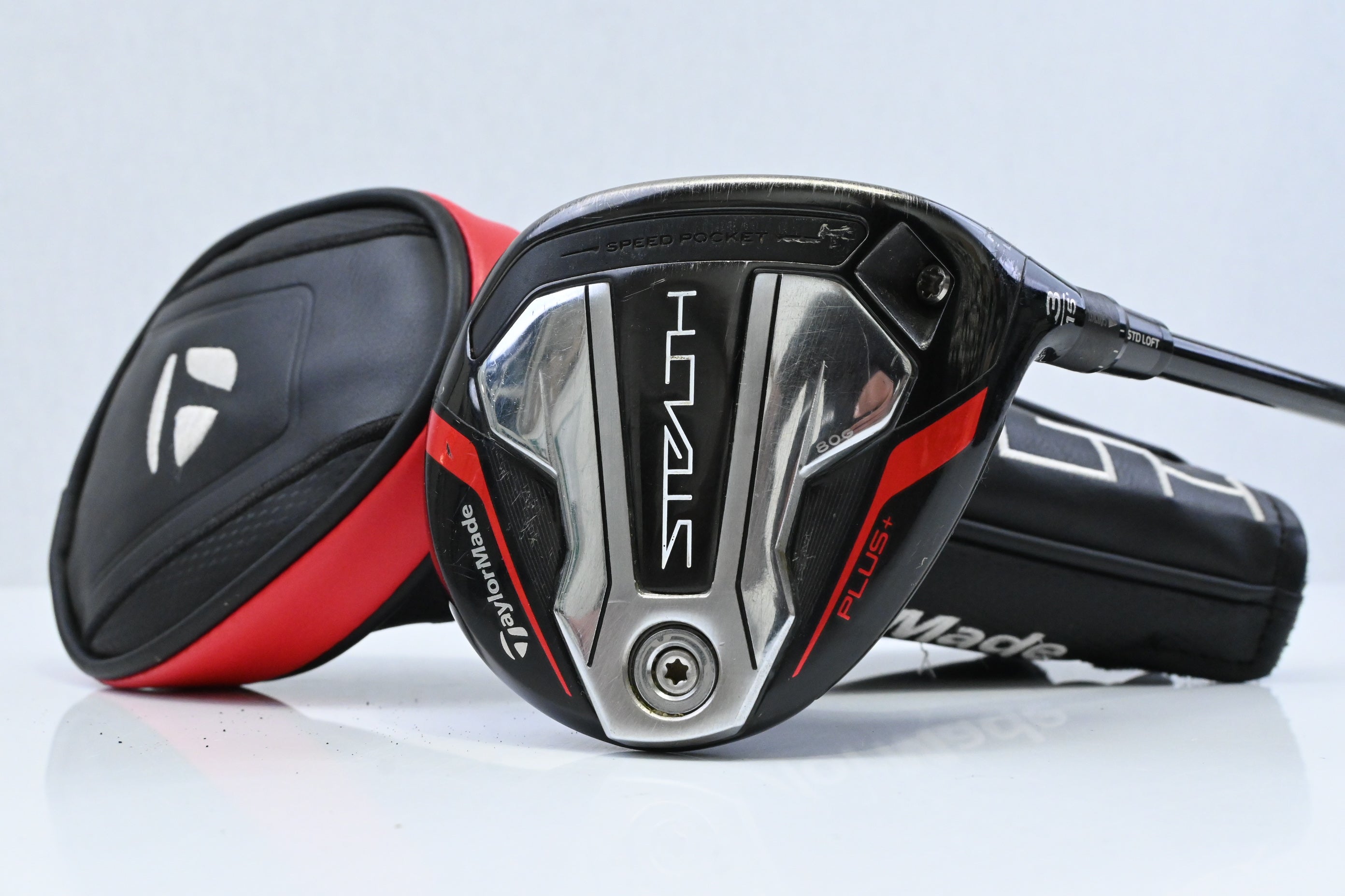 Taylormade Stealth Plus #3 Wood / 15 Degree / Stiff Flex HZRDUS Smoke Red RDX 75