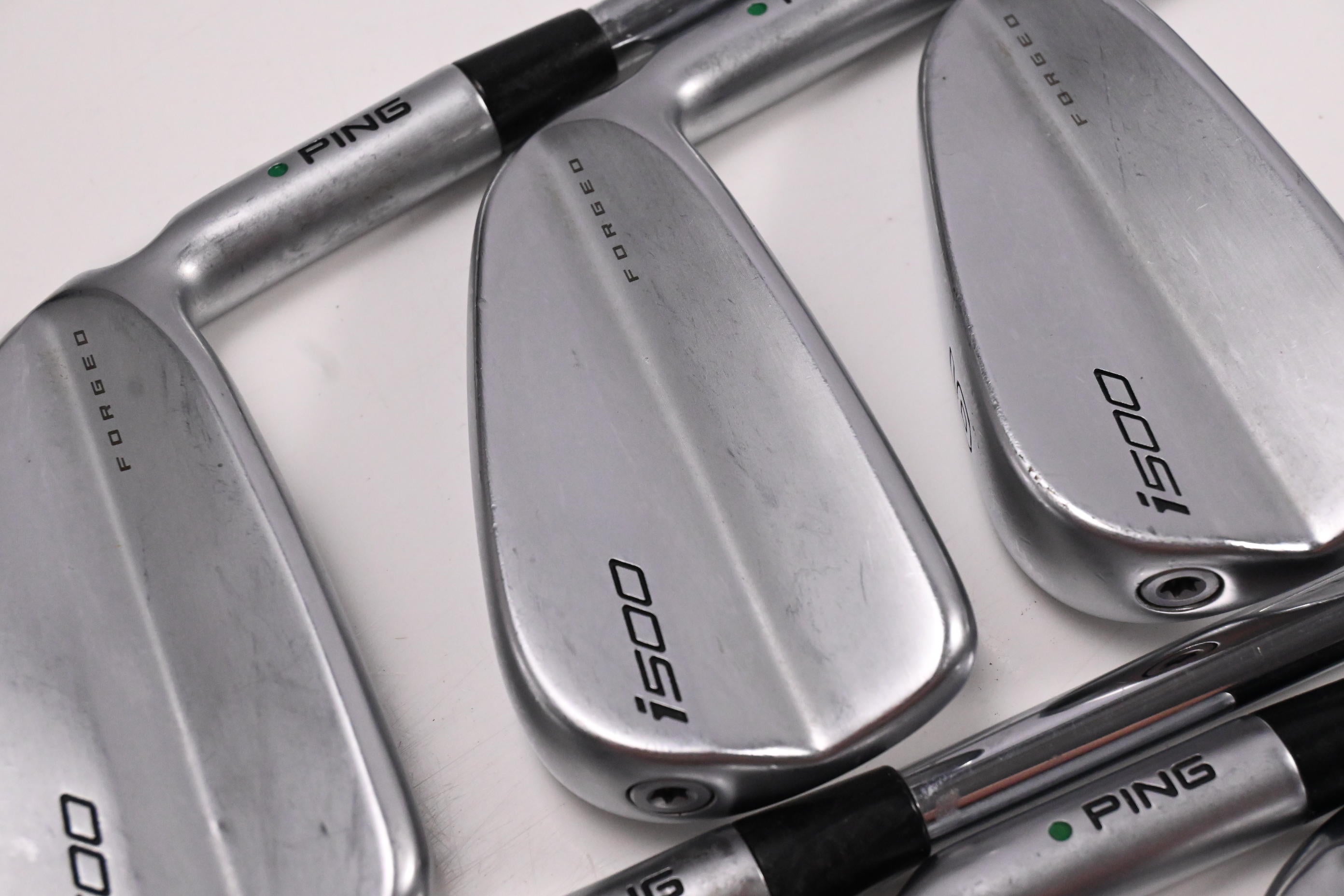 Ping i500 Irons / 4-PW / Green Dot / Regular Flex Dynamic Gold 105 S300 Shafts