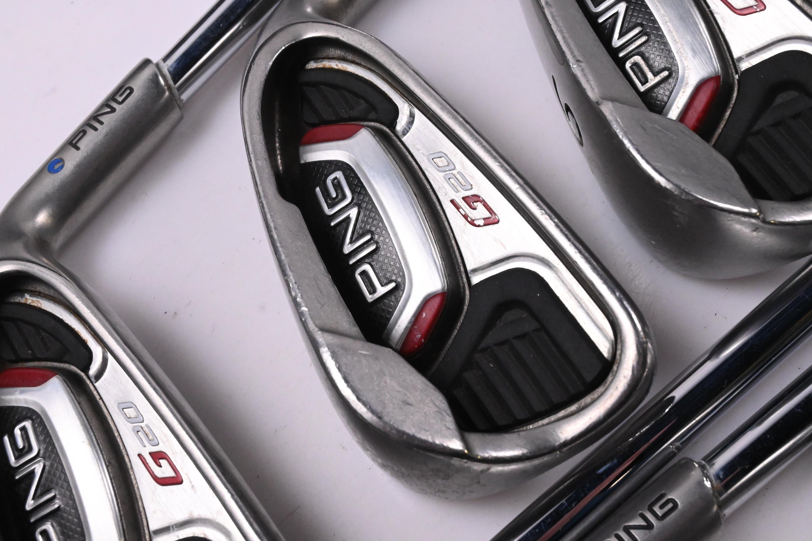 Ping G20 Irons / 4-PW+GW+SW / Blue Dot / Stiff Flex Ping Z-Z65 Shafts