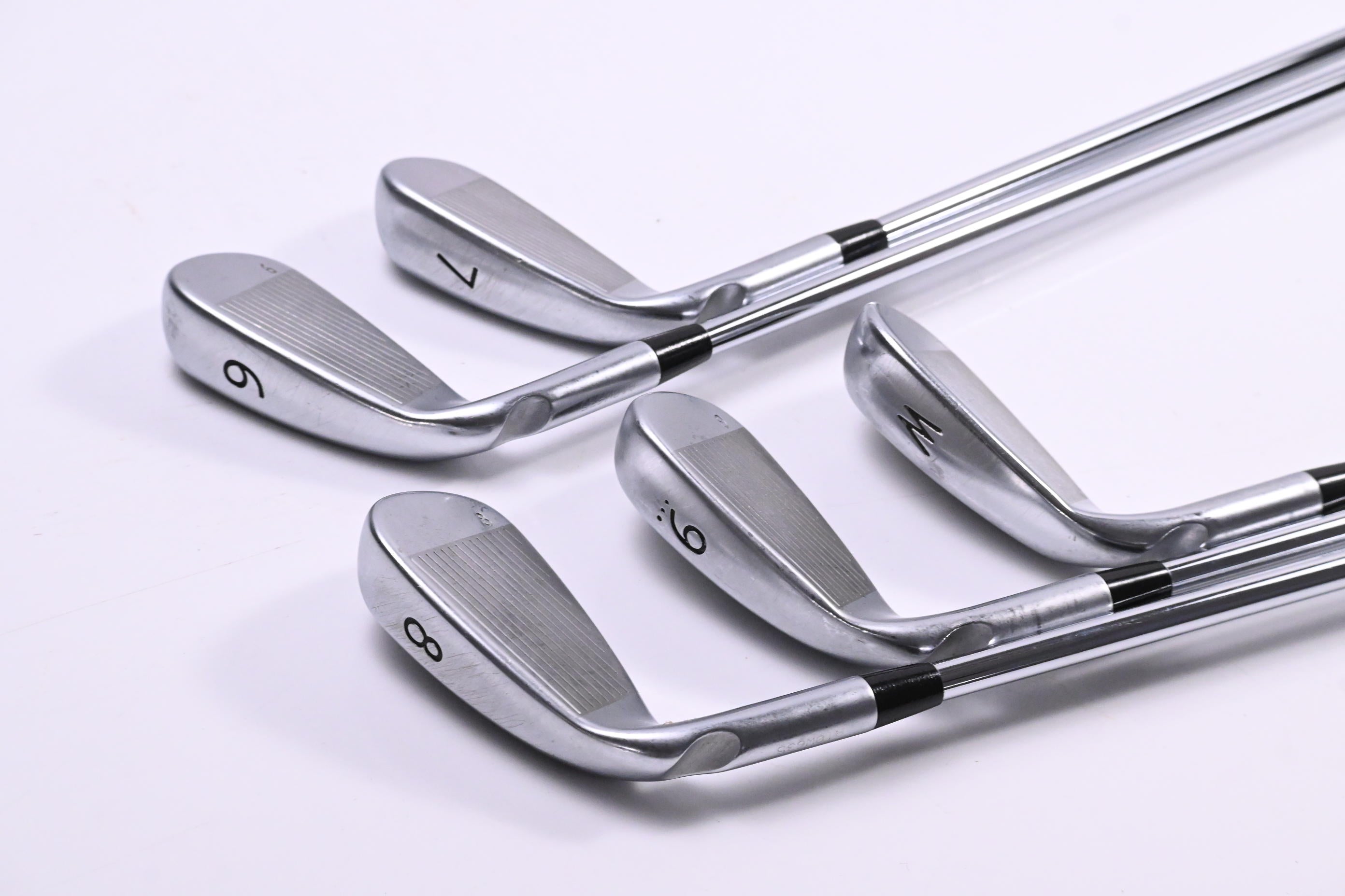 Ping G400 Irons / 6-PW / Green Dot / Regular Flex Ping AWT 2.0 Shafts