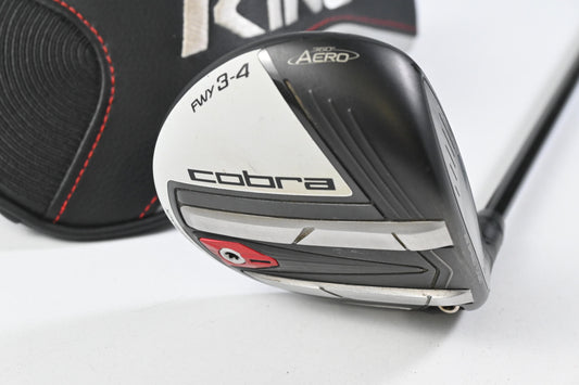 Cobra King F9 #3-4 Wood / 14.5 Degree / Stiff Flex Fujikura Atmos Blue 7 Shaft