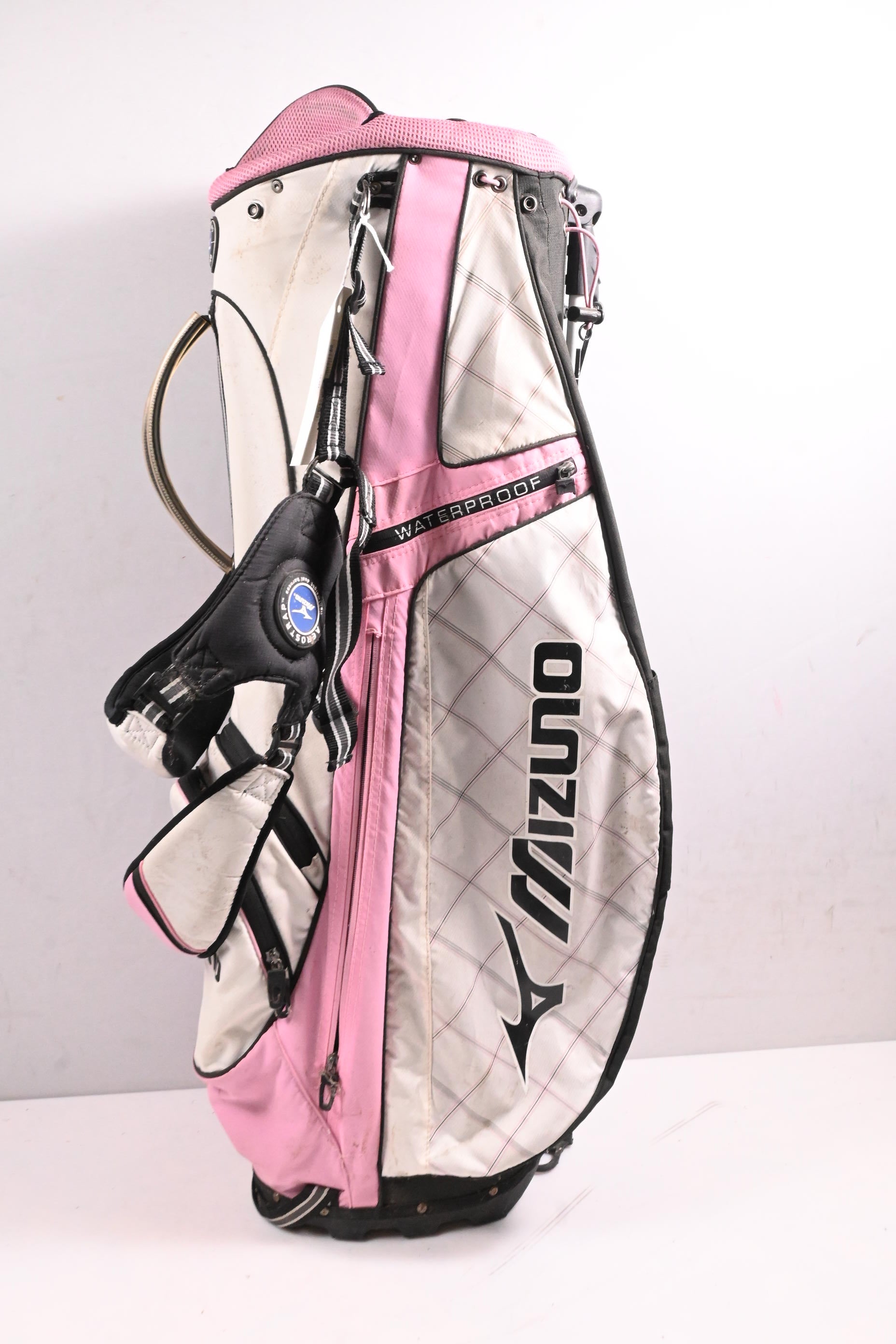Mizuno Stand Bag / 7-Way Divider / White, Pink