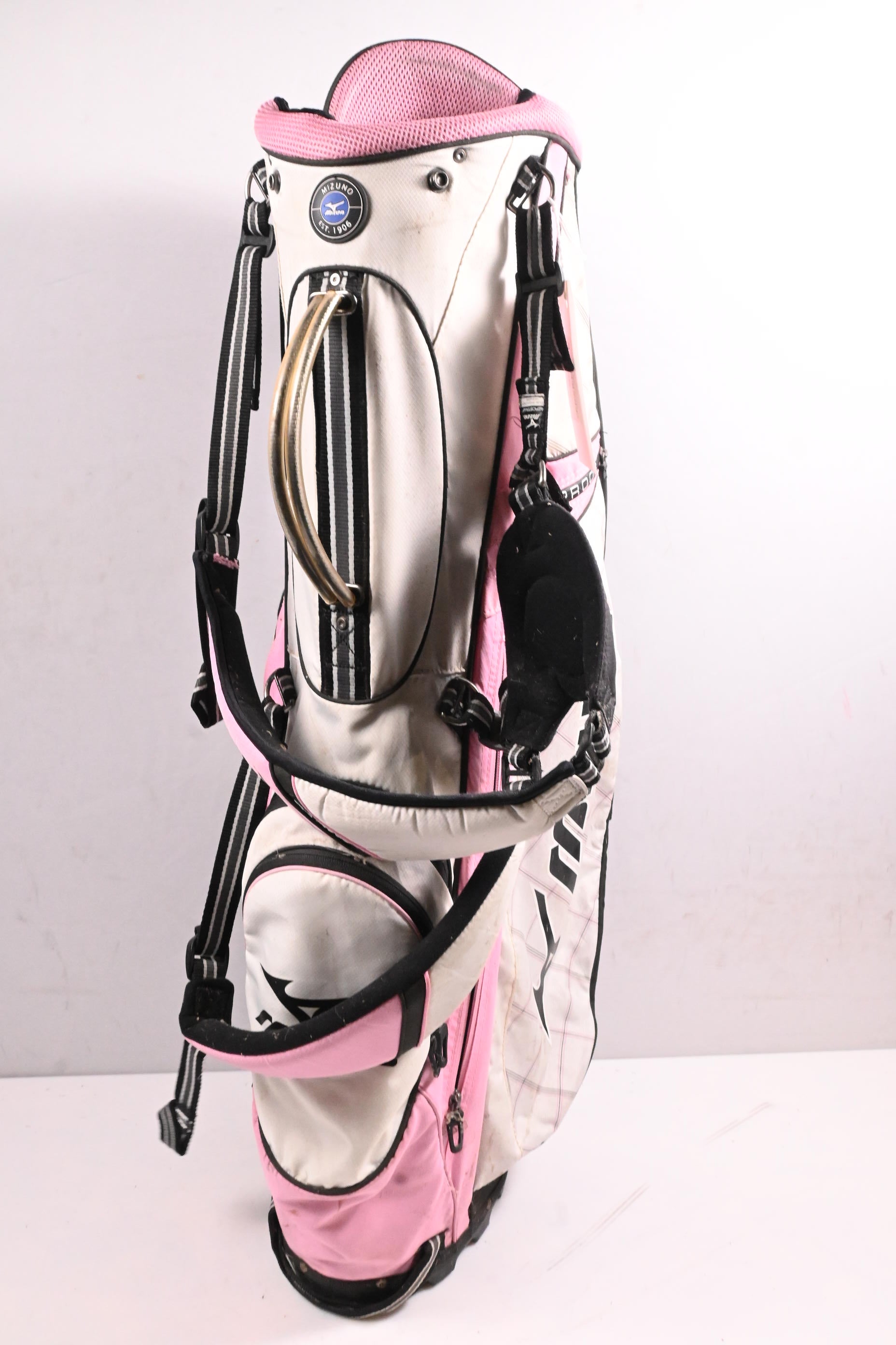 Mizuno Stand Bag / 7-Way Divider / White, Pink