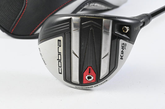 Cobra King F9 #3-4 Wood / 14.5 Degree / Stiff Flex Fujikura Atmos Blue 7 Shaft