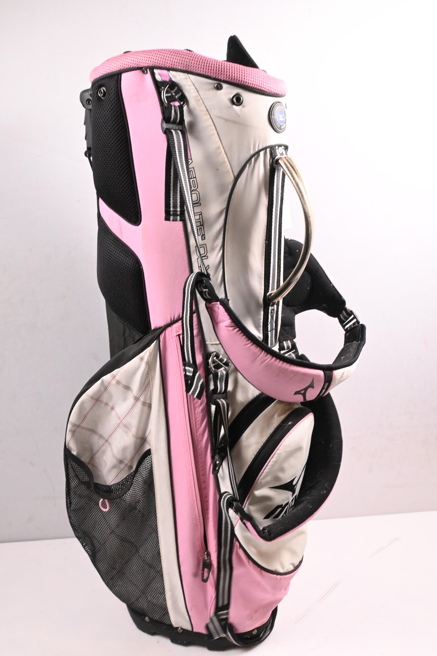 Mizuno Stand Bag / 7-Way Divider / White, Pink