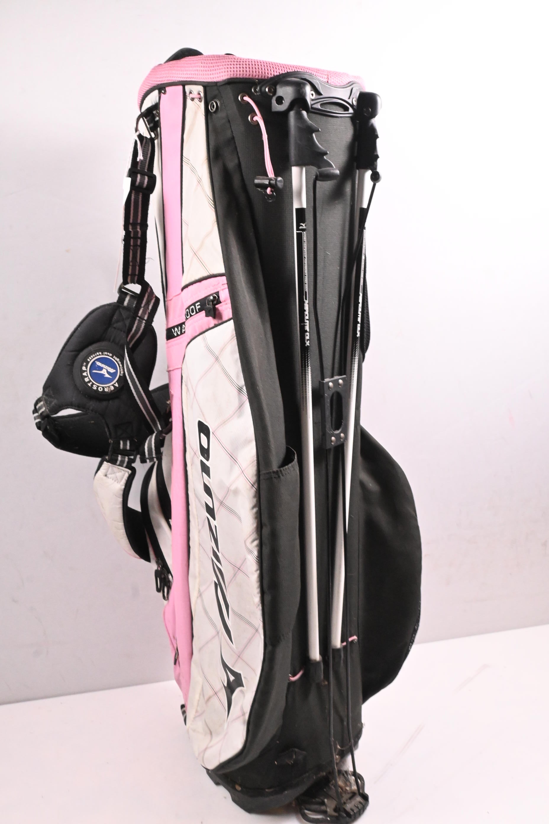 Mizuno Stand Bag / 7-Way Divider / White, Pink