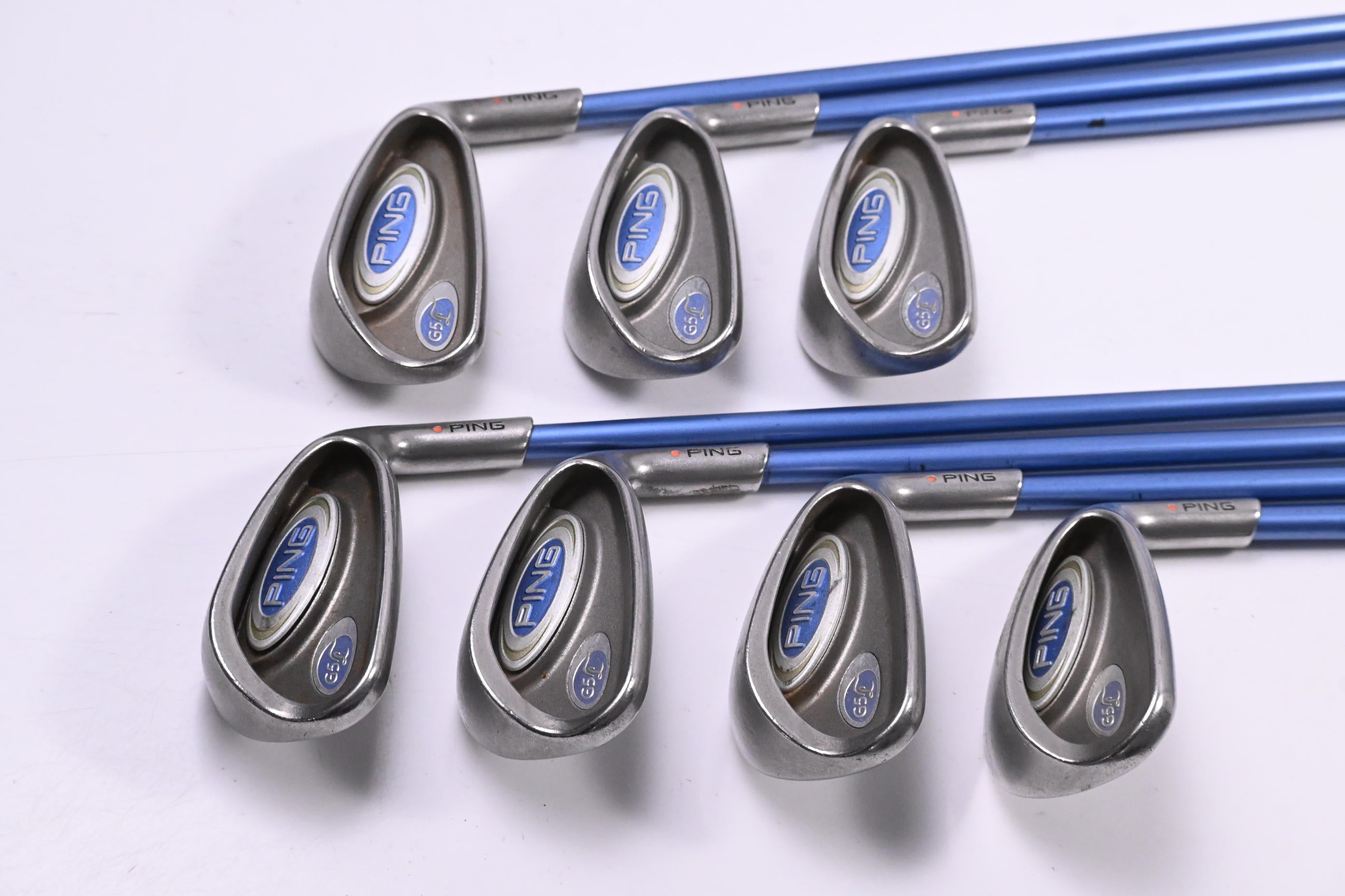 Ladies Ping G5 Irons / 5-PW+SW / Orange Dot / Ladies Flex Ping ULT 50 Shafts