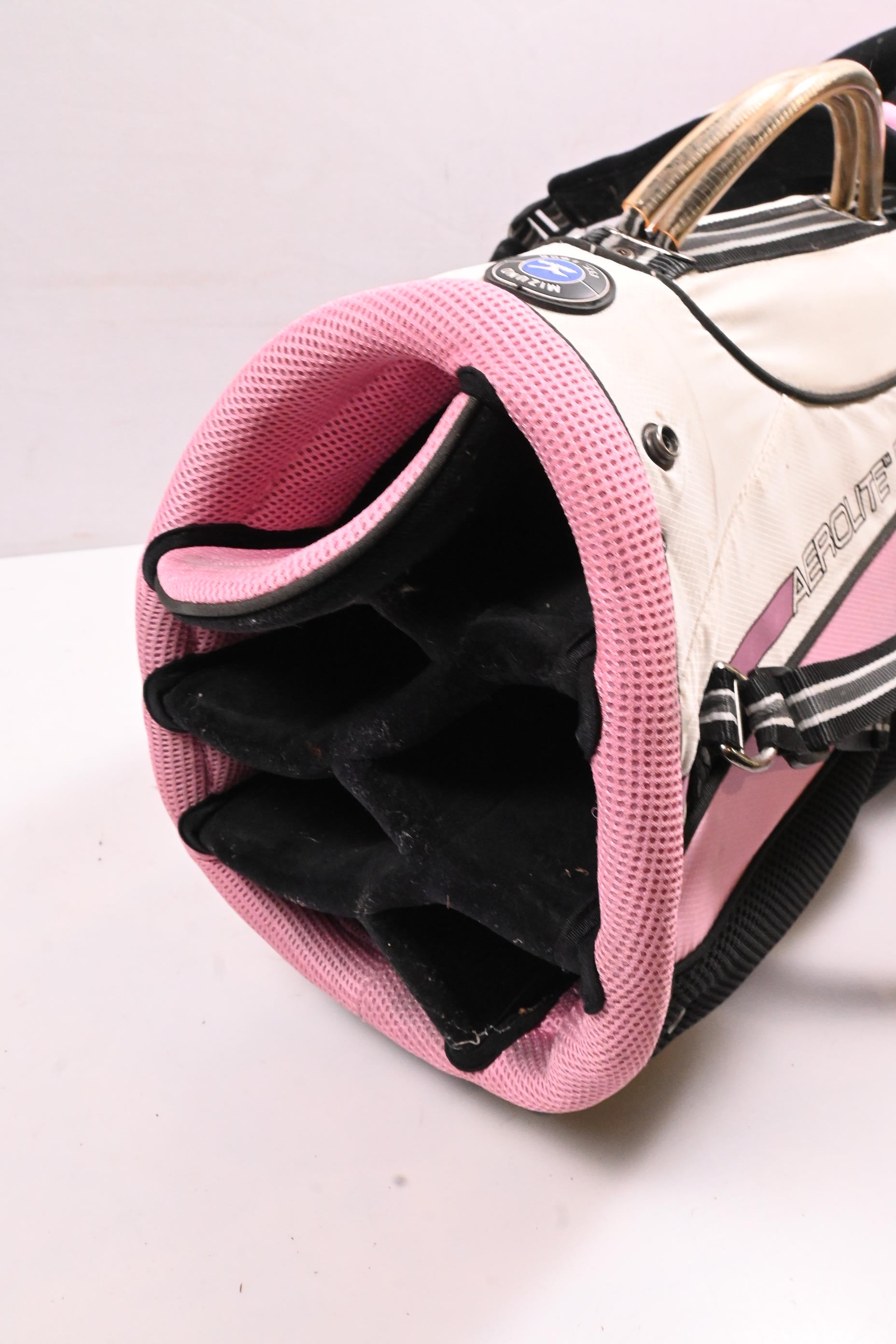 Mizuno Stand Bag / 7-Way Divider / White, Pink