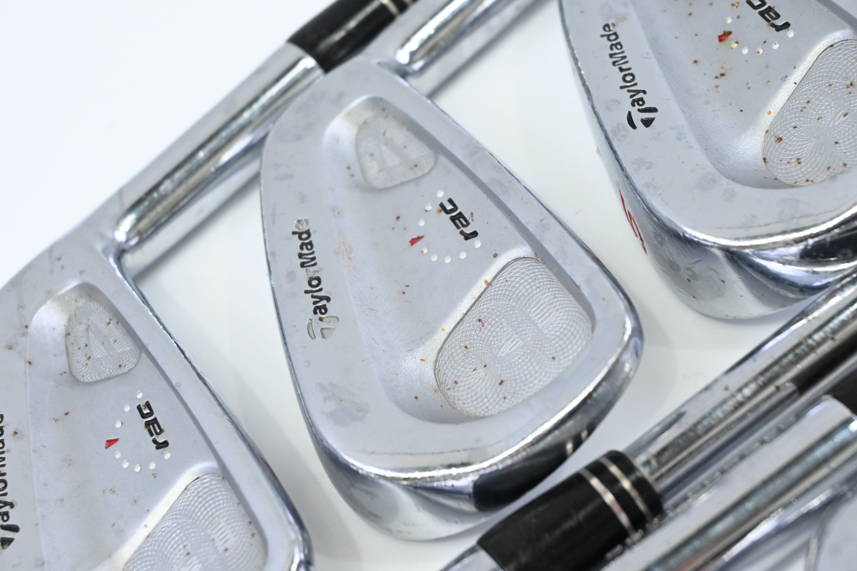 Taylormade RAC CB Coin Forged Irons / 3-9 / Stiff Flex Dynamic Gold Shafts