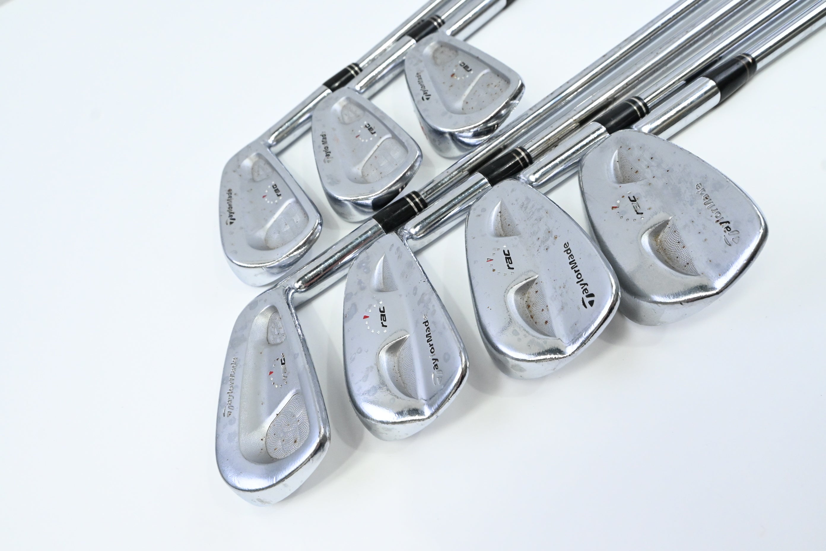 Taylormade RAC CB Coin Forged Irons / 3-9 / Stiff Flex Dynamic Gold Shafts