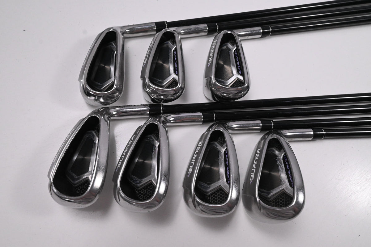 Ladies Taylormade Burner Superlaunch Irons / 5-PW+SW / Ladies Flex REAX 50