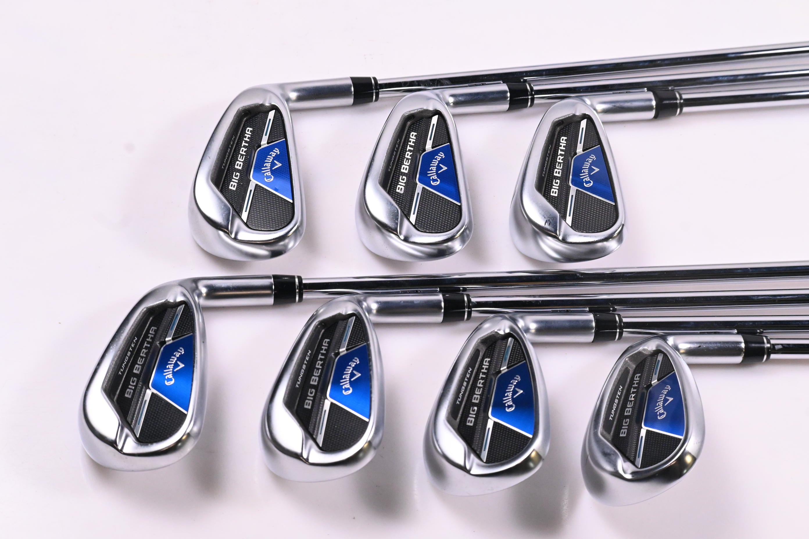Callaway Big Bertha B21 Irons / 5-PW+SW / Stiff Flex KBS Max CT80 Shafts