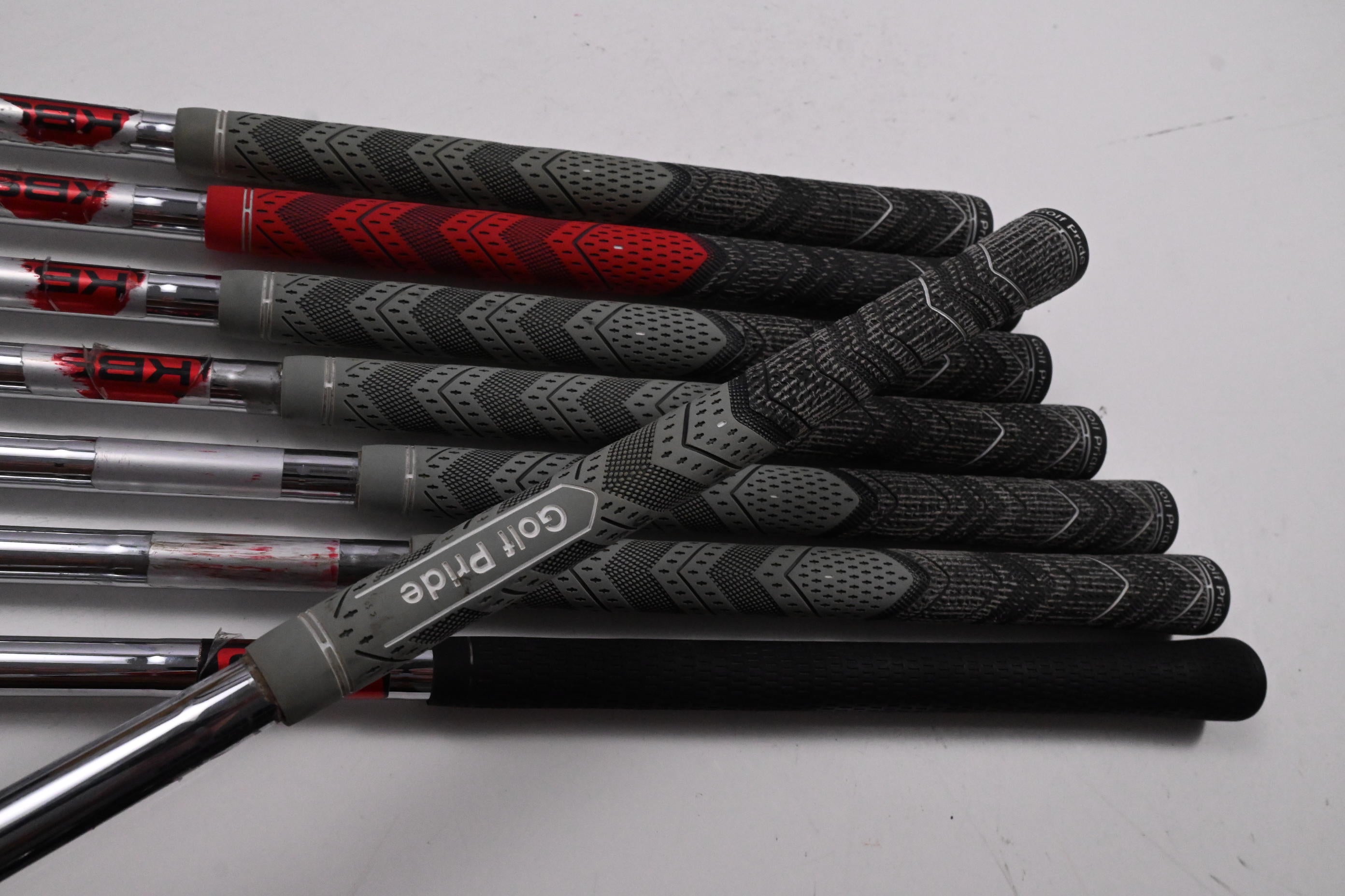 Taylormade R9 TP Irons / 3-PW / Regular Flex KBS Tour Shafts