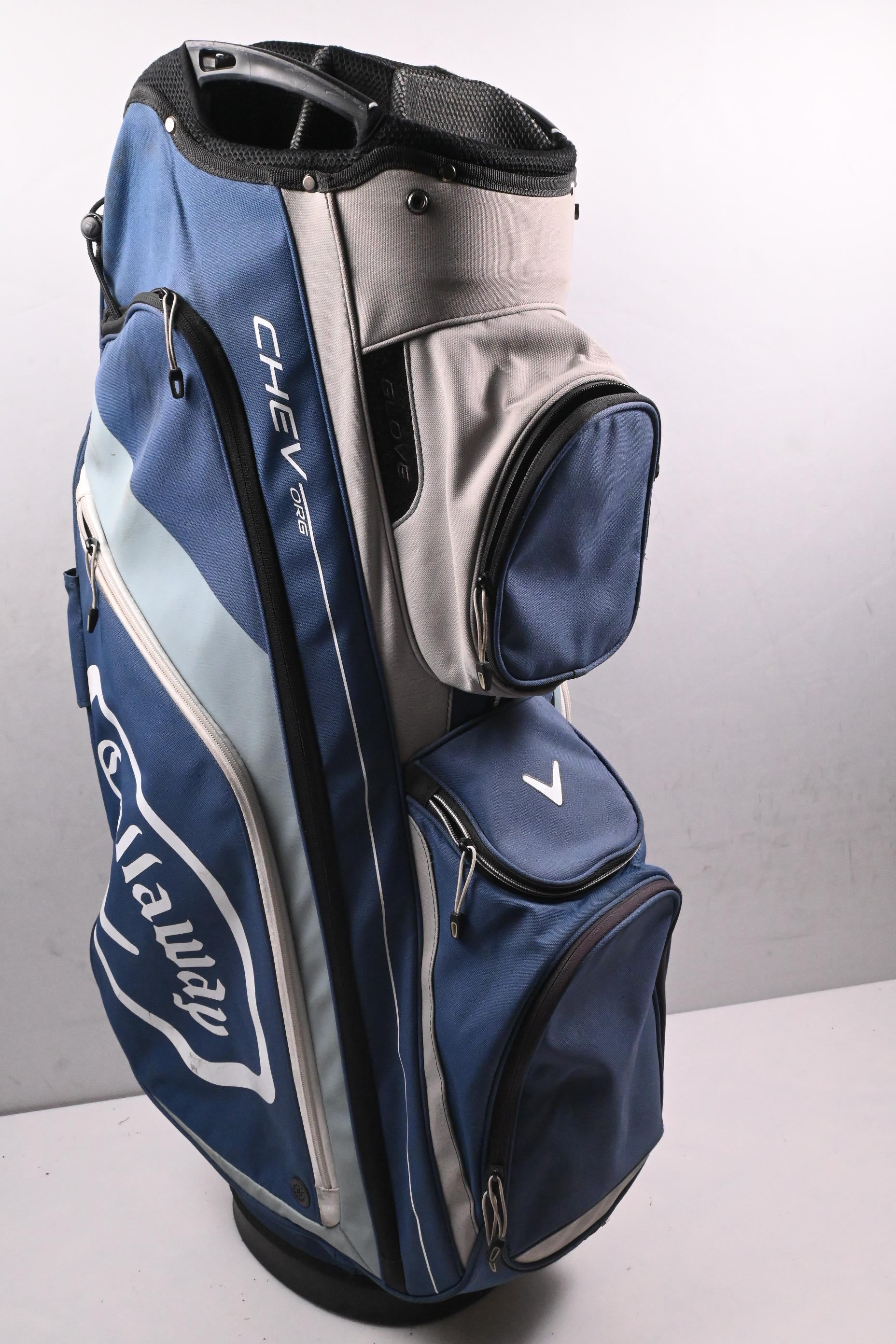 Callaway Chev Org Cart Bag / 14-Way Divider / Blue, Grey