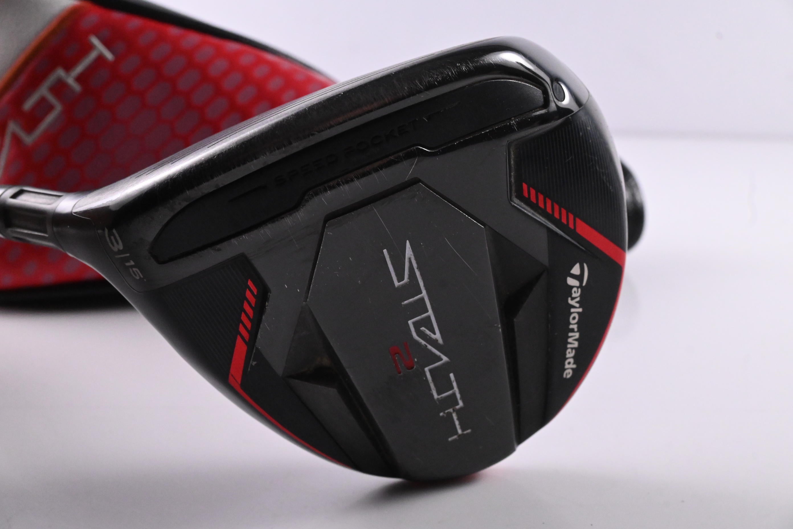 Left Hand Taylormade Stealth 2 #3 Wood / 15 Degree / Regular Flex Ventus TR Red