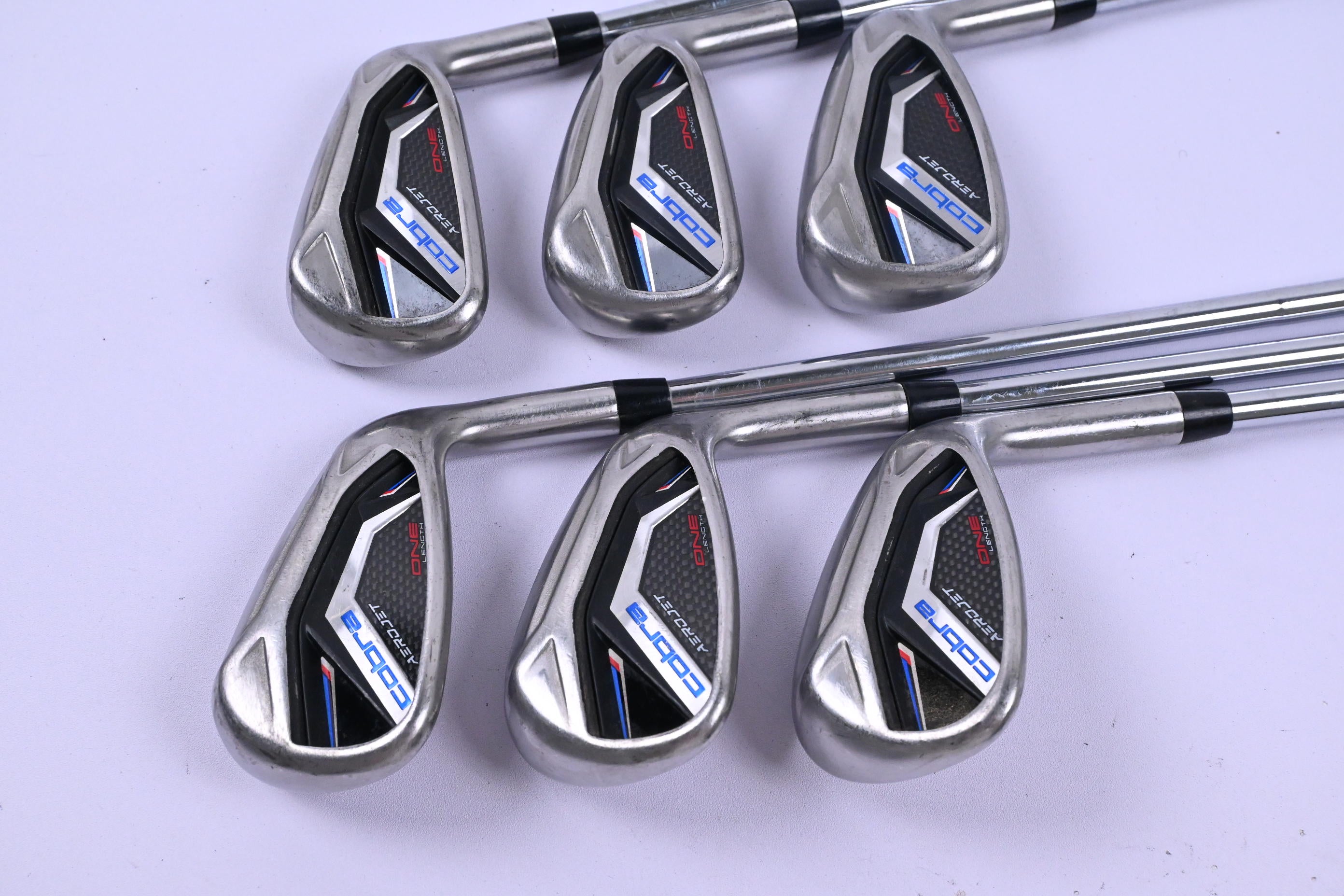 Cobra Aerojet One Length Irons / 6-PW+GW / Regular Flex KBS Tour Lite One Length