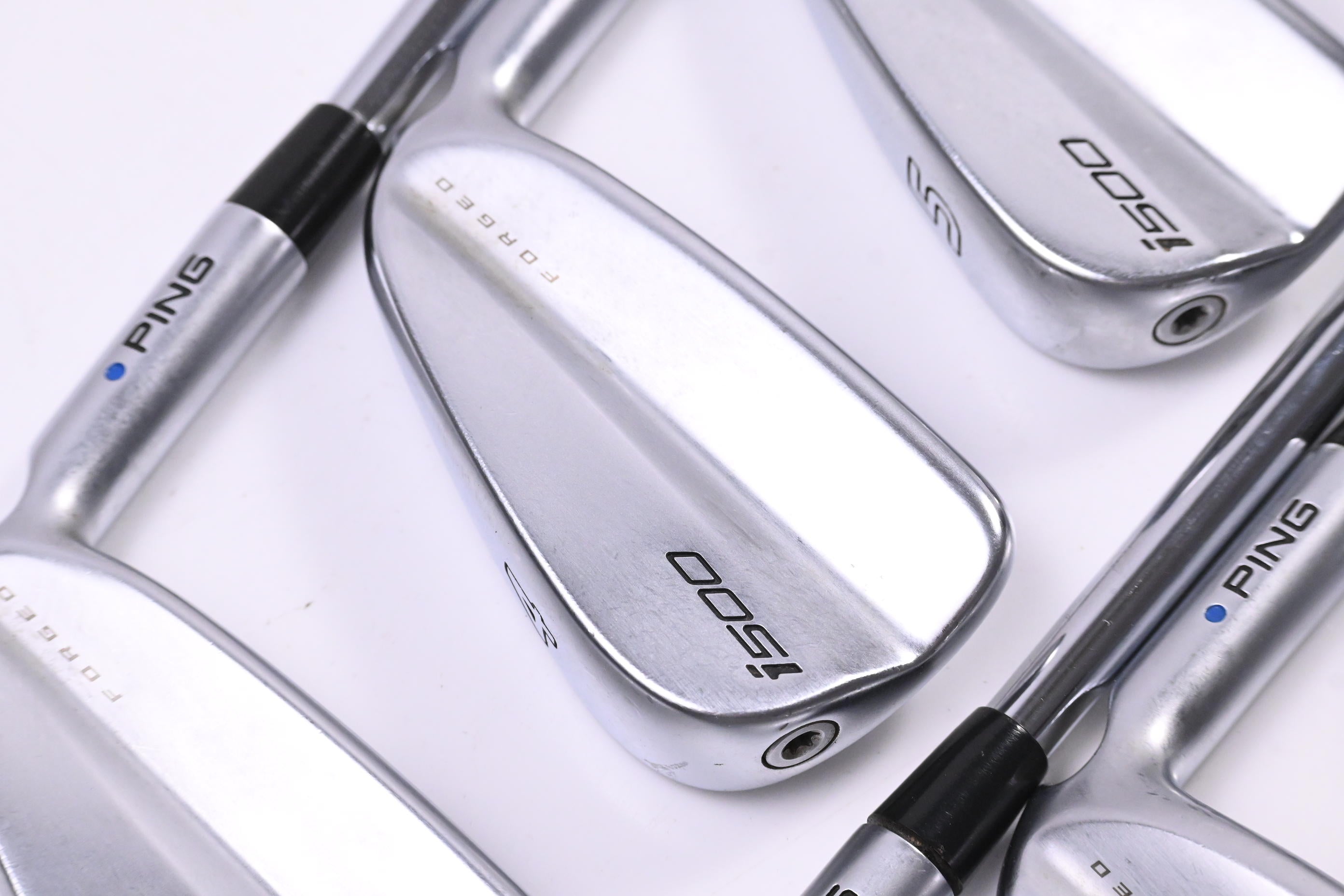 Ping i500 Irons / 3-PW / Blue Dot / Stiff Flex Ping AWT 2.0 Shafts