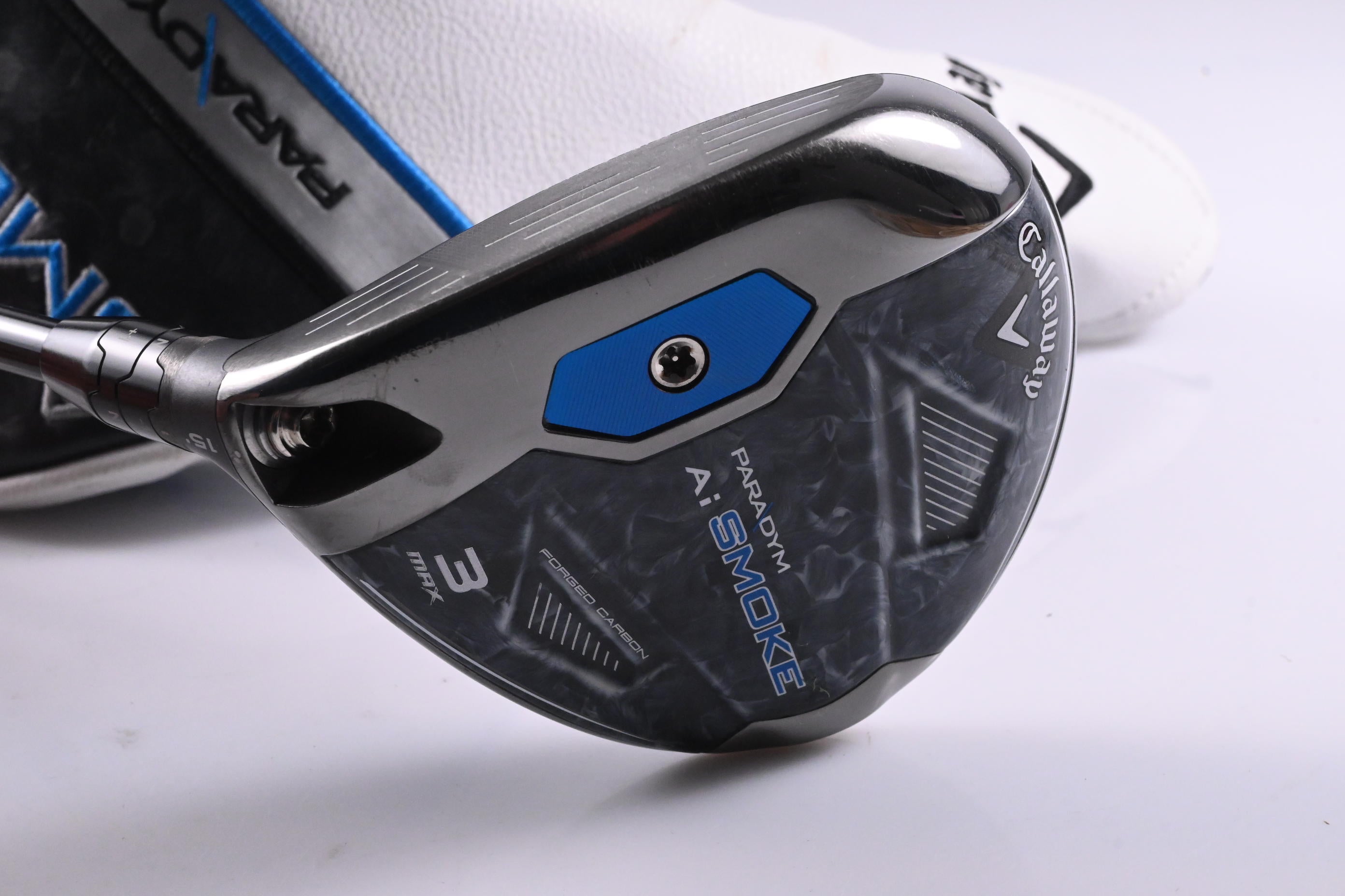 Left Hand Callaway Paradym Ai Smoke Max #3 Wood / 15 Degree / X-Flex Denali