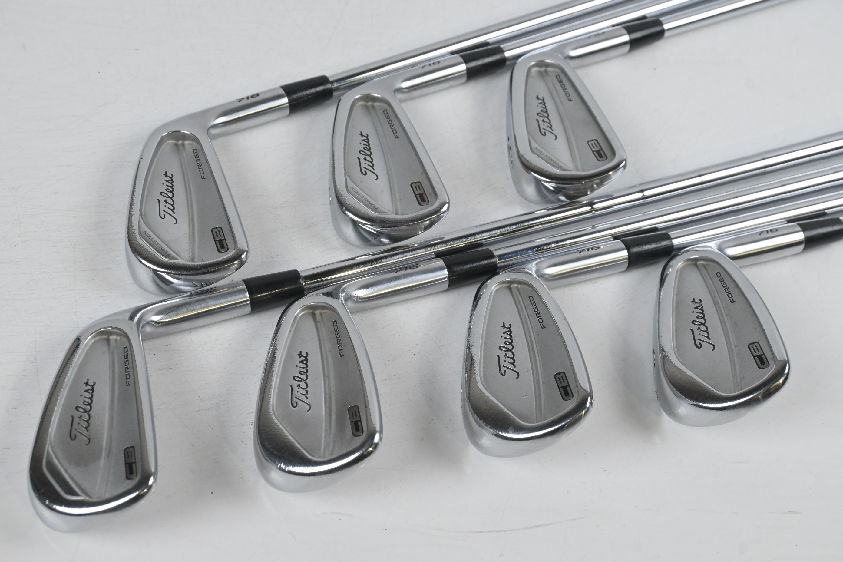 Titleist 716 CB Irons / 4-PW / Stiff Flex KBS Tour Shafts