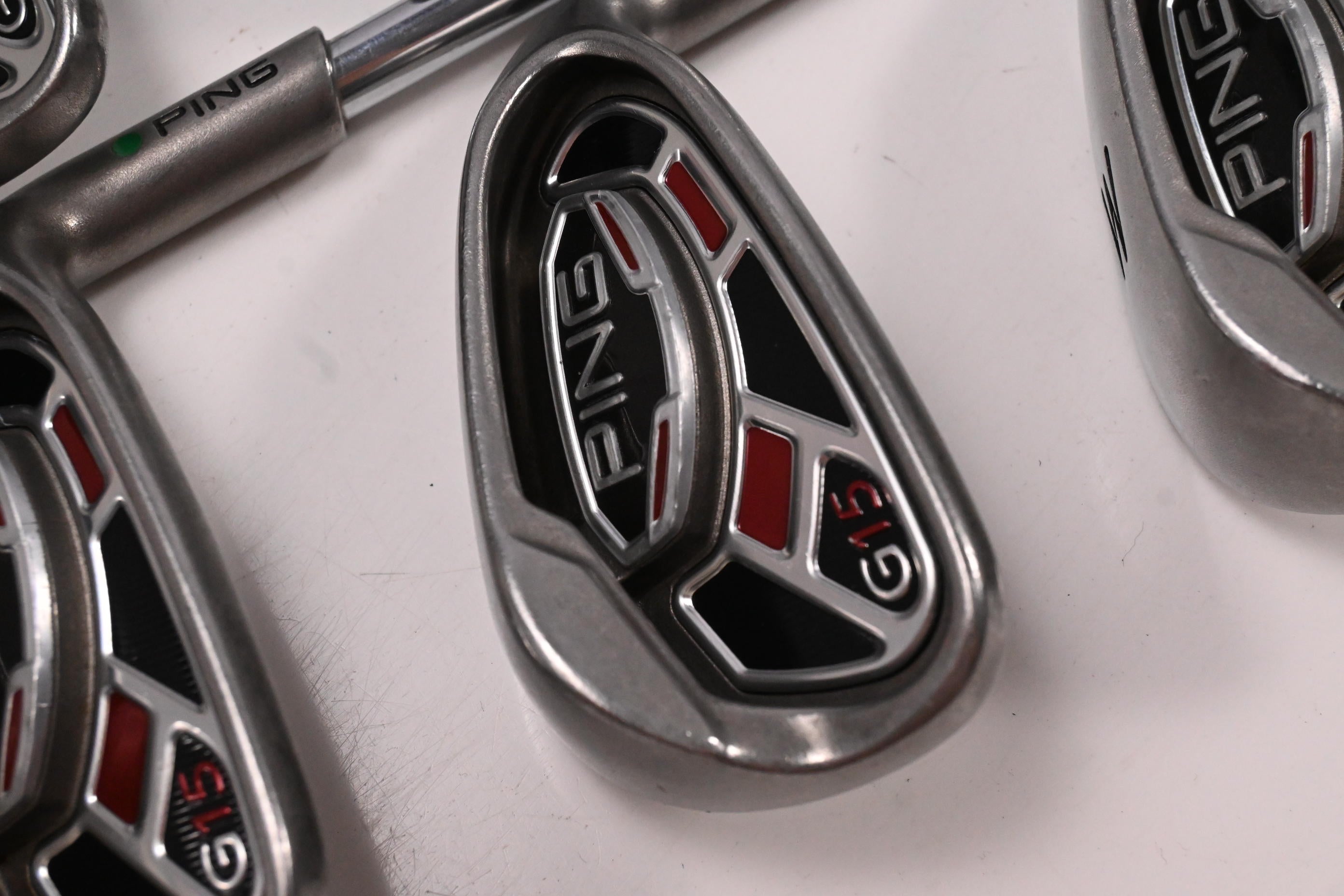Ping G15 Irons / 6-PW / Green Dot / Regular Flex Ping AWT Shafts