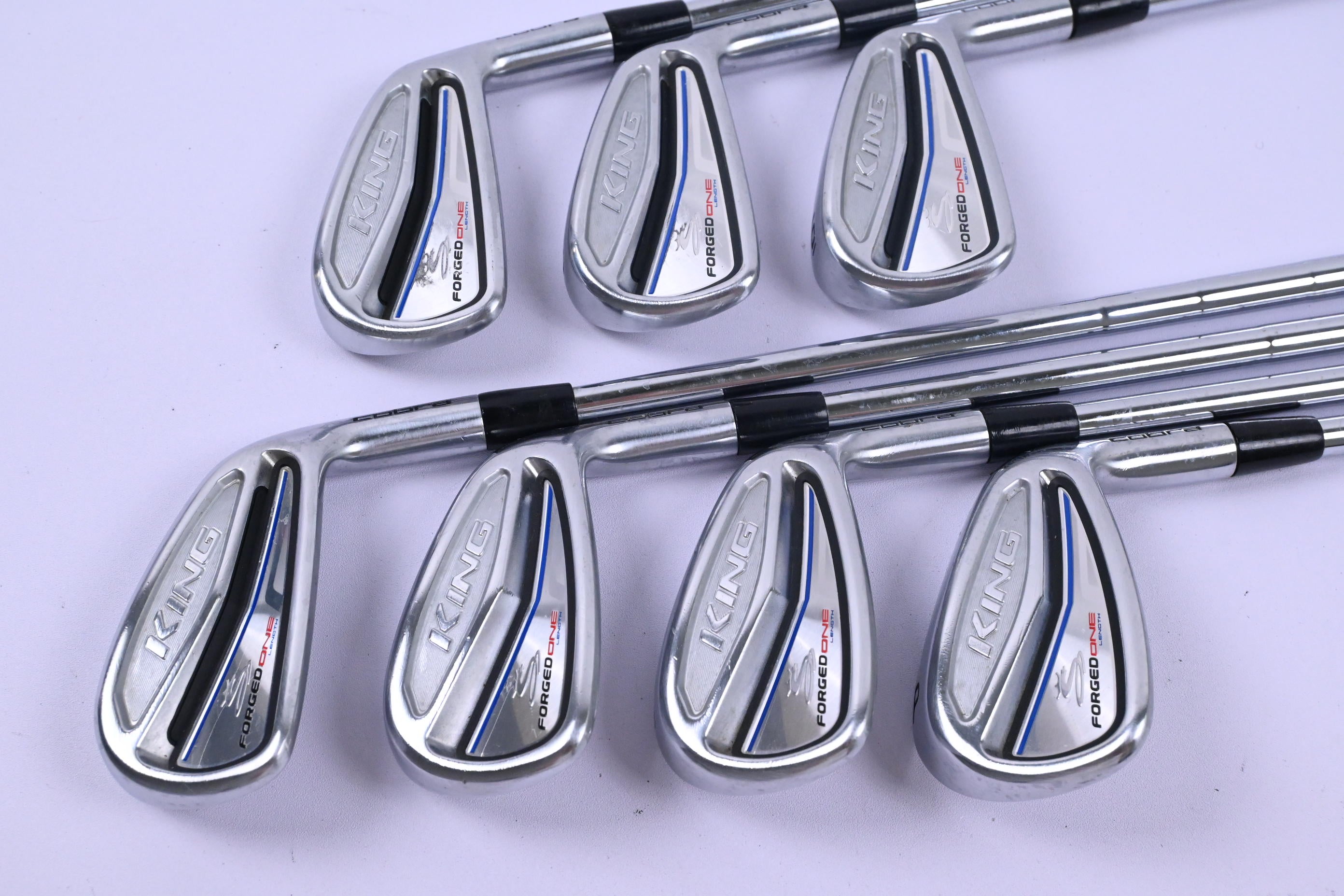 Cobra King Forged One Length Irons / 4-PW / Regular Flex Tour FLT 110 Shafts