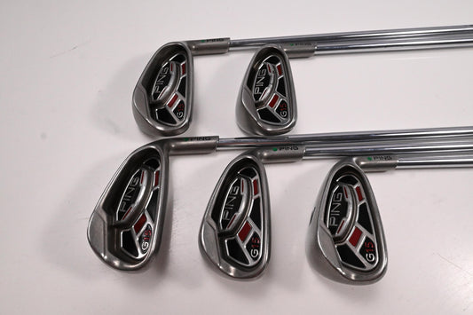 Ping G15 Irons / 6-PW / Green Dot / Regular Flex Ping AWT Shafts