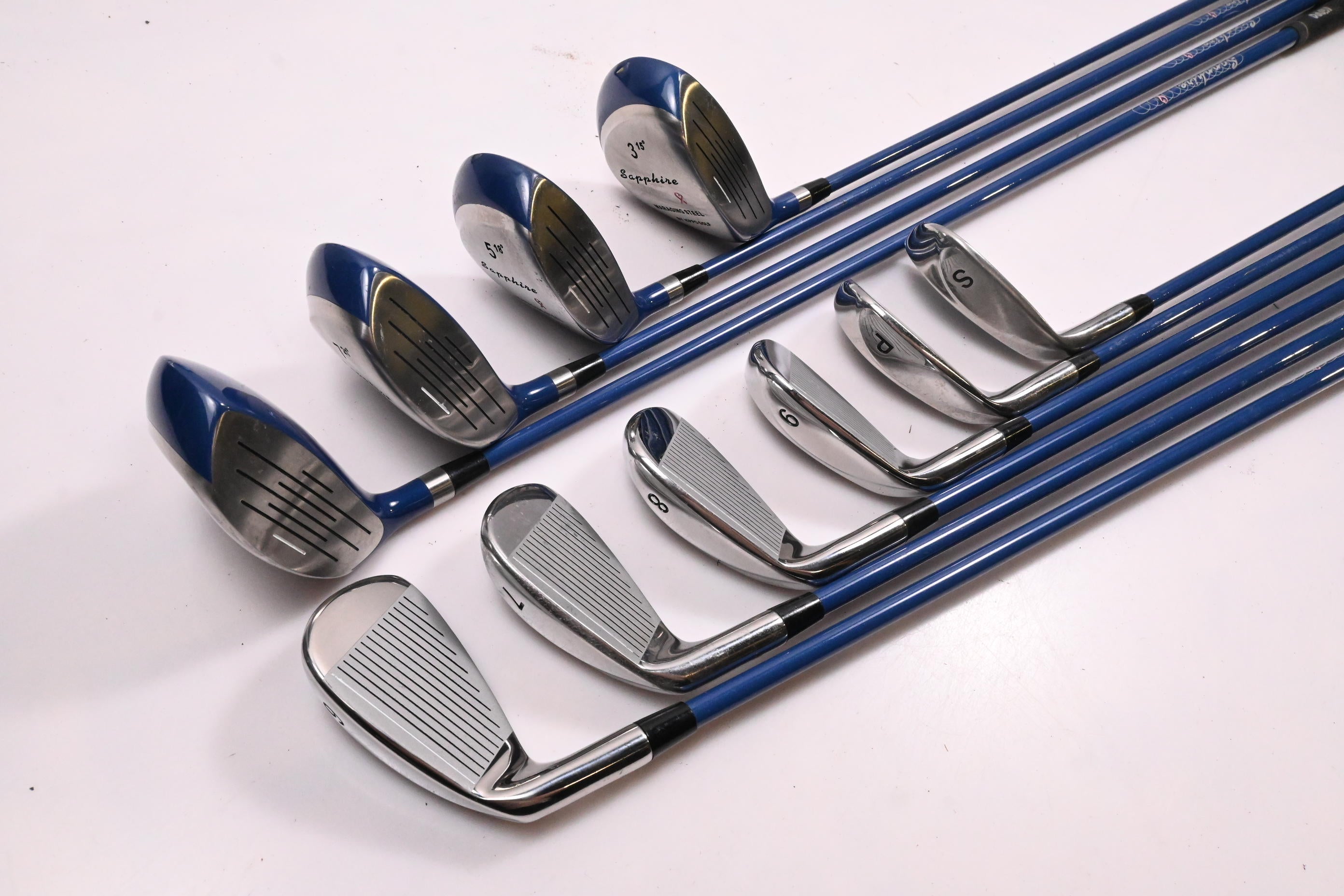 Ladies Hippo Sapphire Package Set / Woods, Irons, Bag